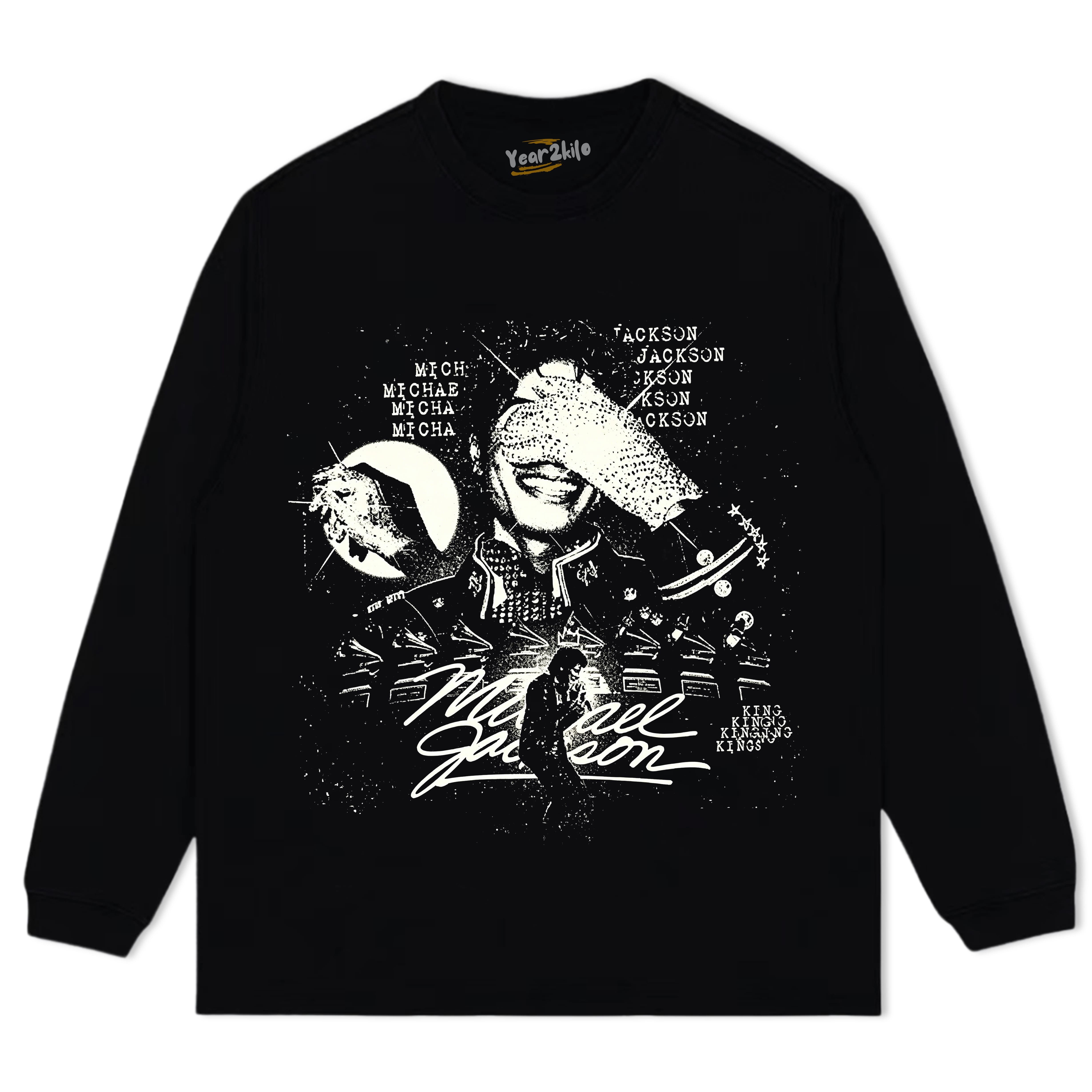 MICHAEL JACKSON KING OF POP V7 TANK TOP & TEE & LONG SLEEVE & LAYERED LS & HOODIE