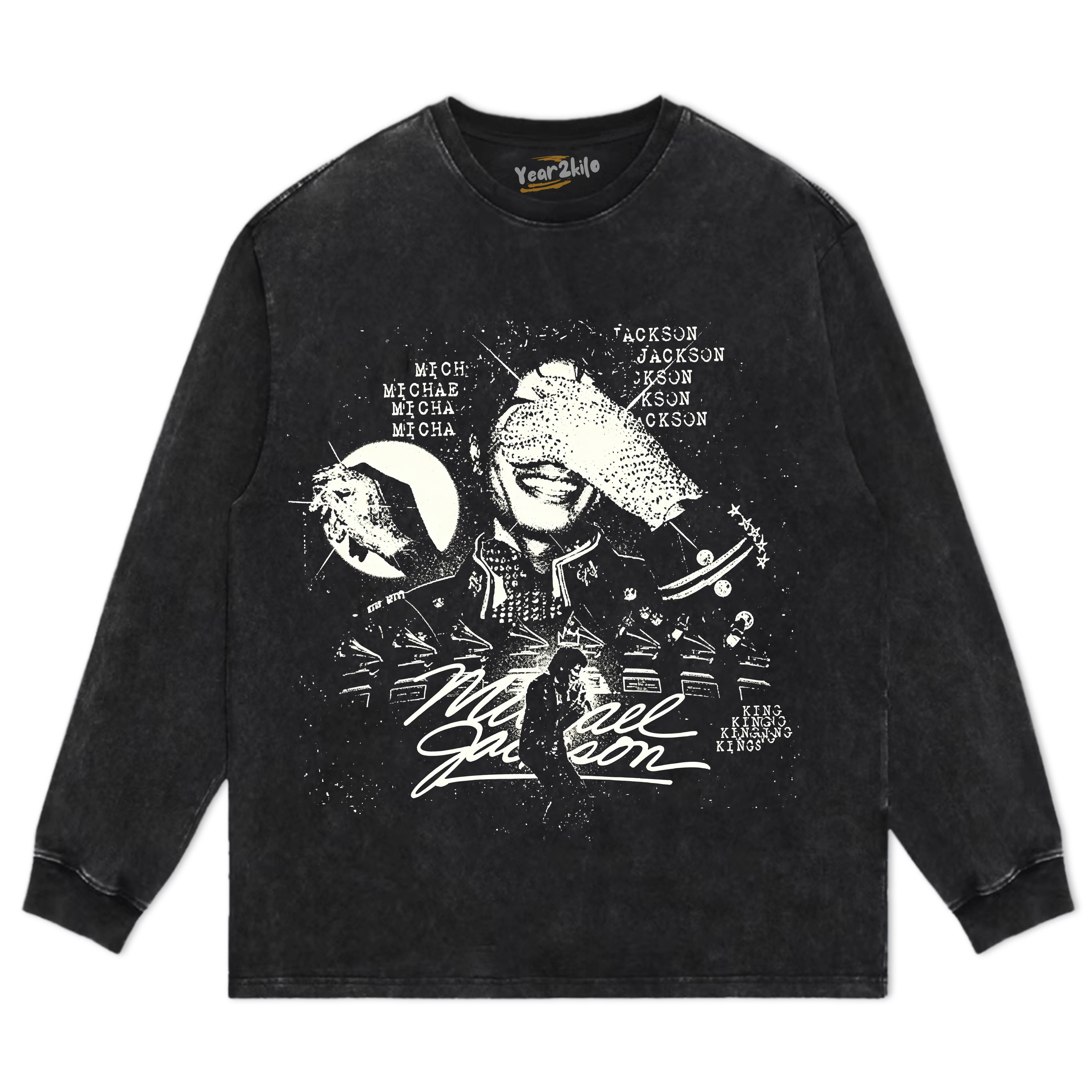 MICHAEL JACKSON KING OF POP V7 TANK TOP & TEE & LONG SLEEVE & LAYERED LS & HOODIE