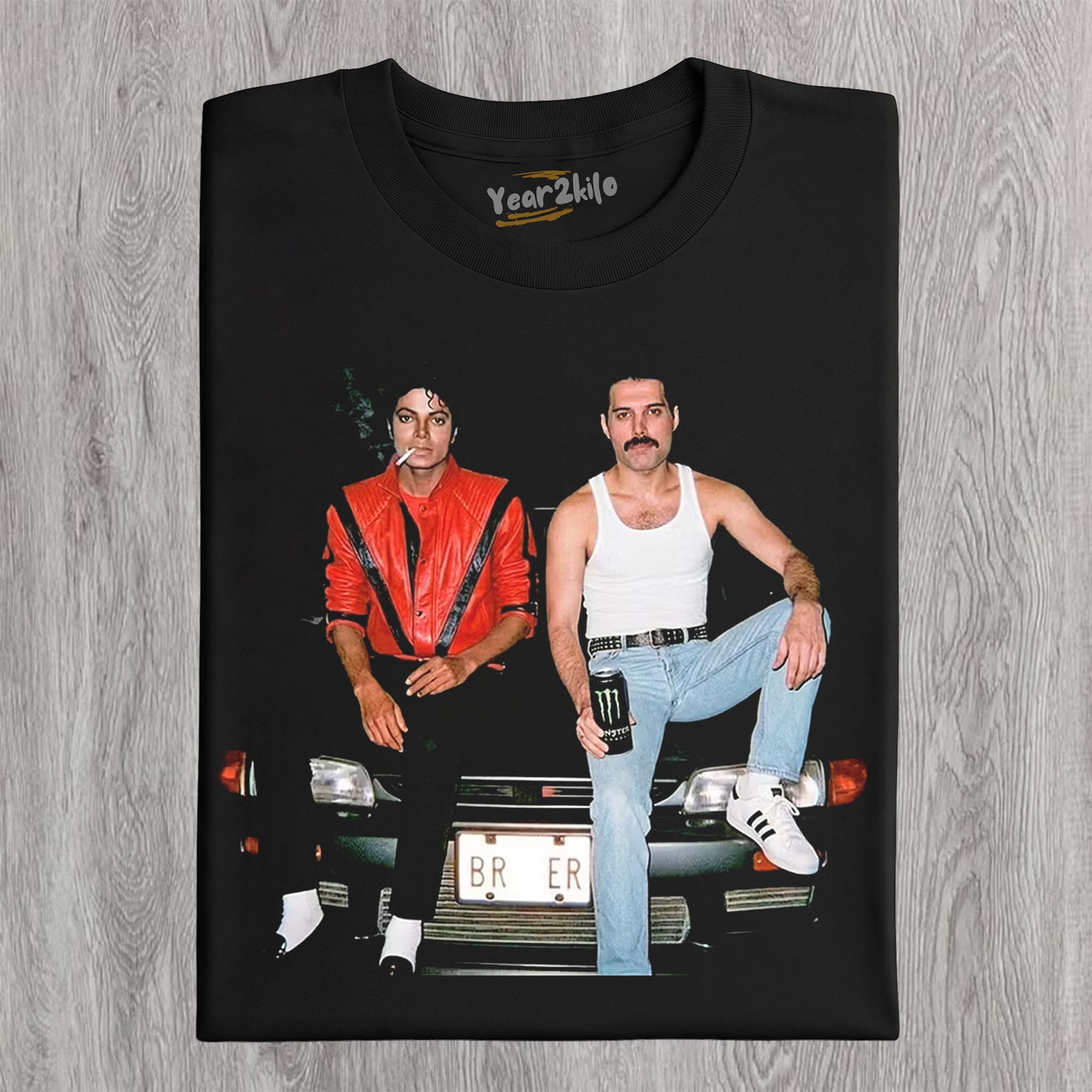 MICHAEL JACKSON & FREDDIE MERCURY V1 TANK TOP & TEE & LONG SLEEVE & LAYERED LS & HOODIE