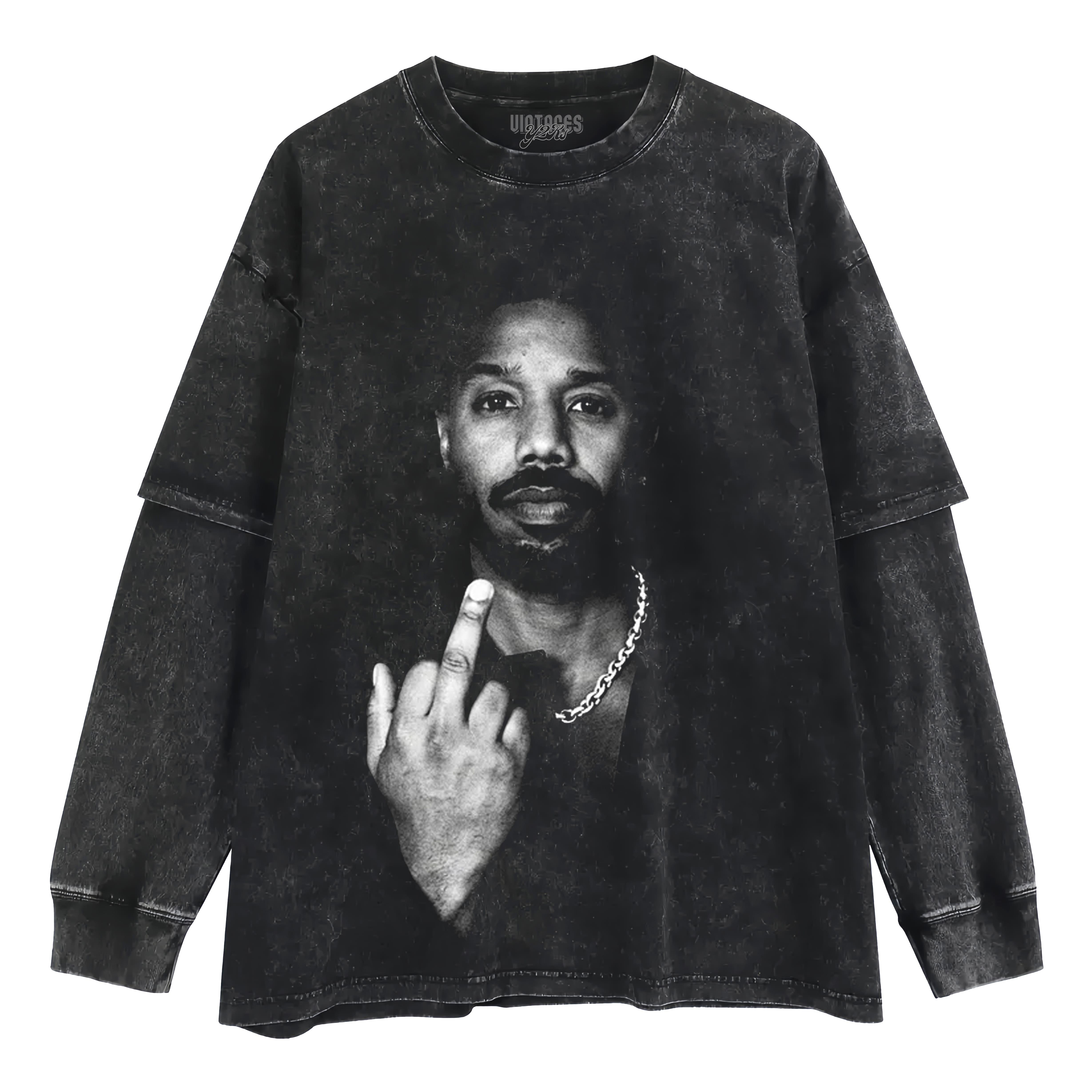 MICHAEL B. JORDAN LAYERED LONG SLEEVE