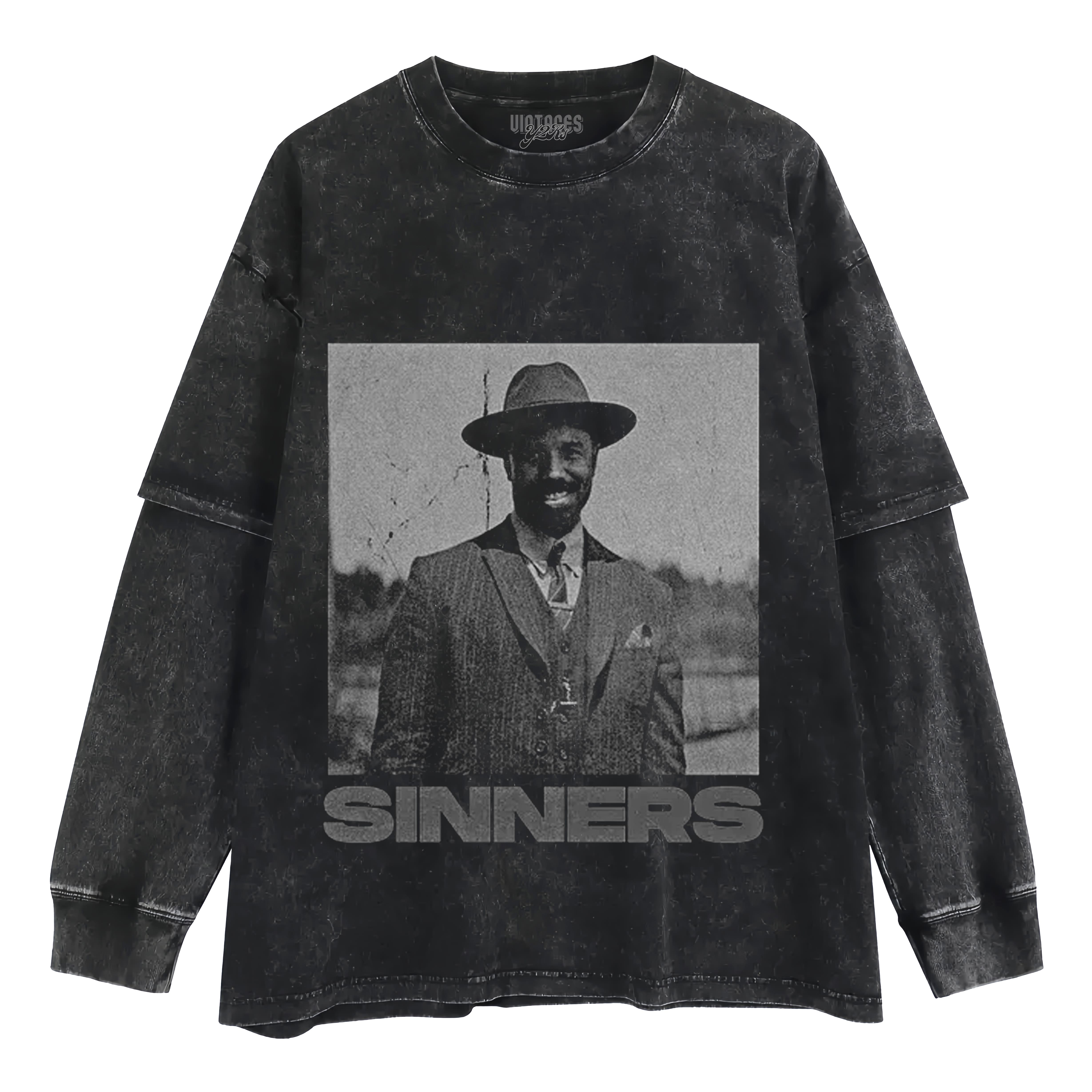 MICHAEL B. JORDAN & SINNERS LAYERED LONG SLEEVE