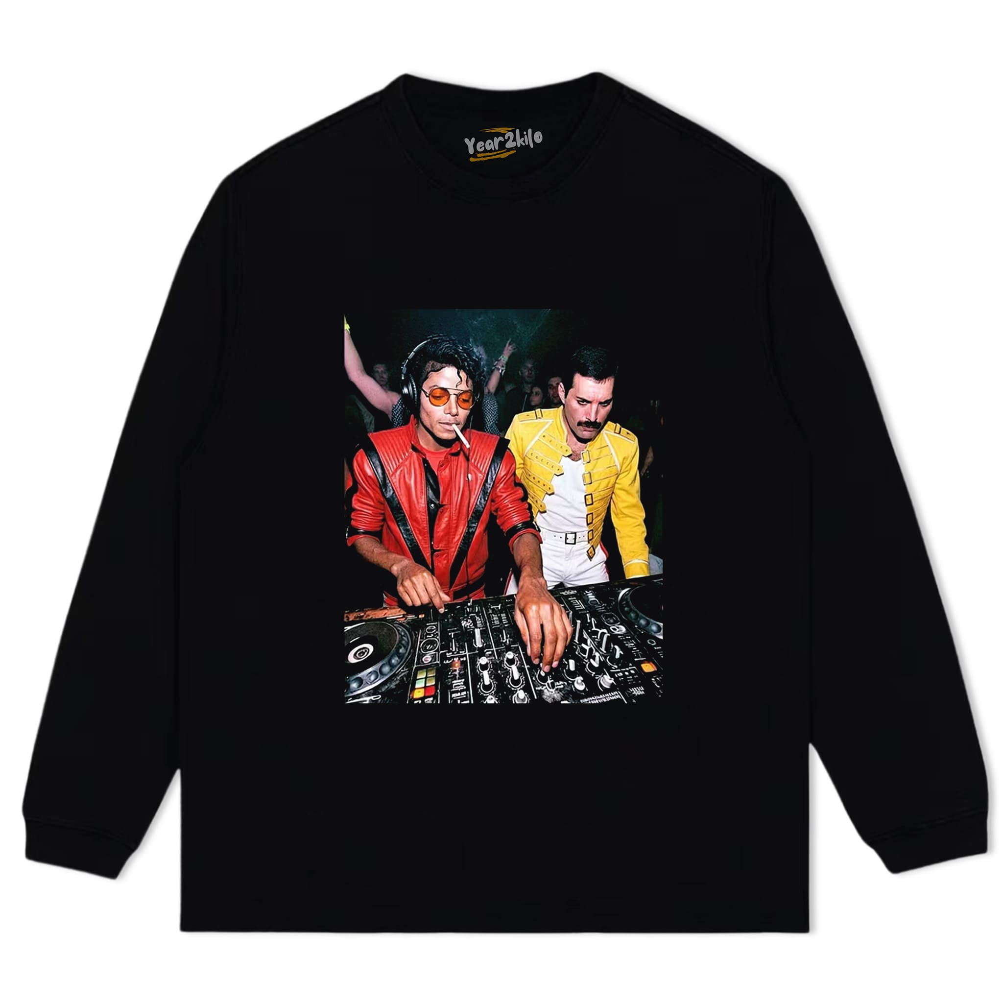 MICHAEL JACKSON & FREDDIE MERCURY TANK TOP & TEE & LONG SLEEVE & LAYERED LS & HOODIE