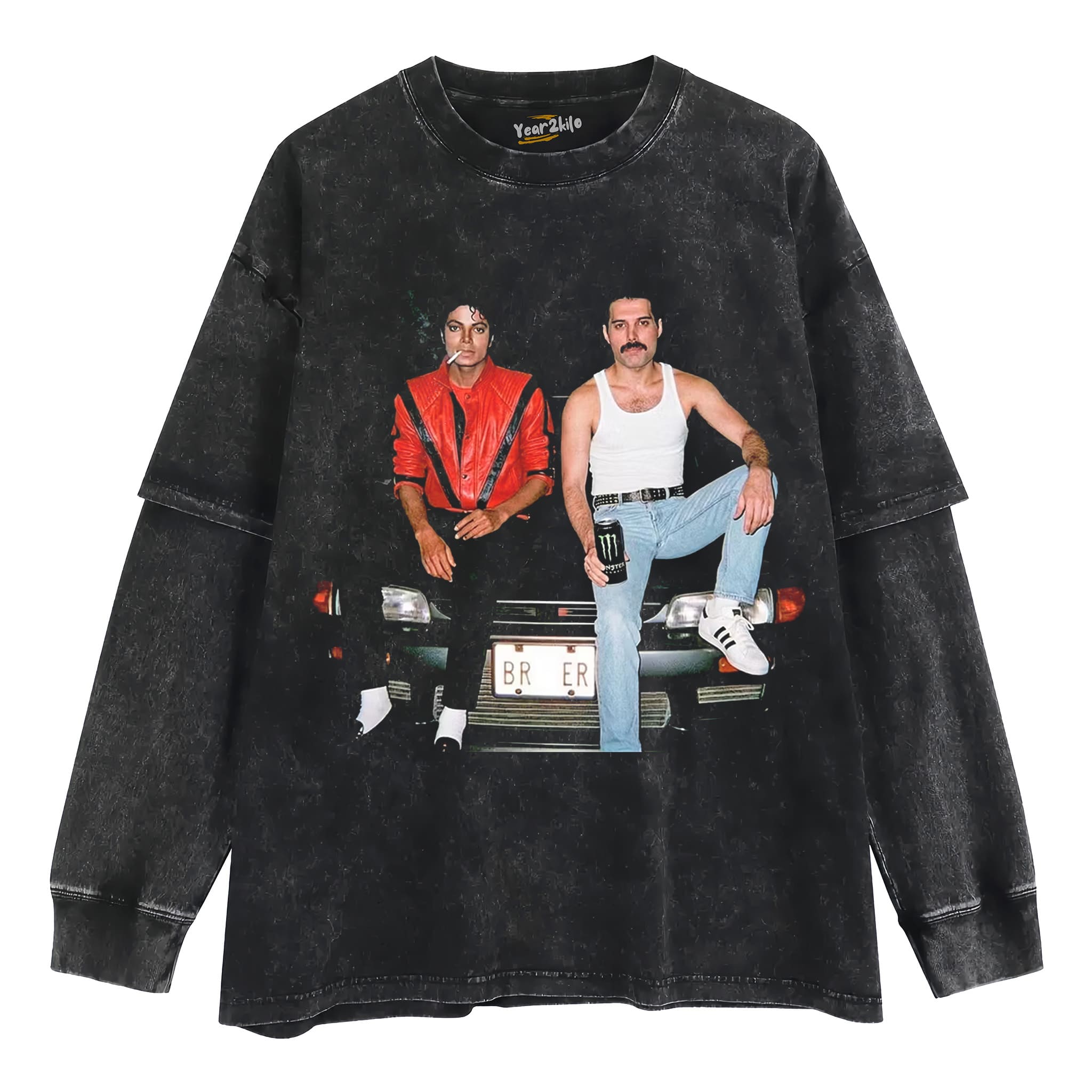 MICHAEL JACKSON & FREDDIE MERCURY V1 TANK TOP & TEE & LONG SLEEVE & LAYERED LS & HOODIE