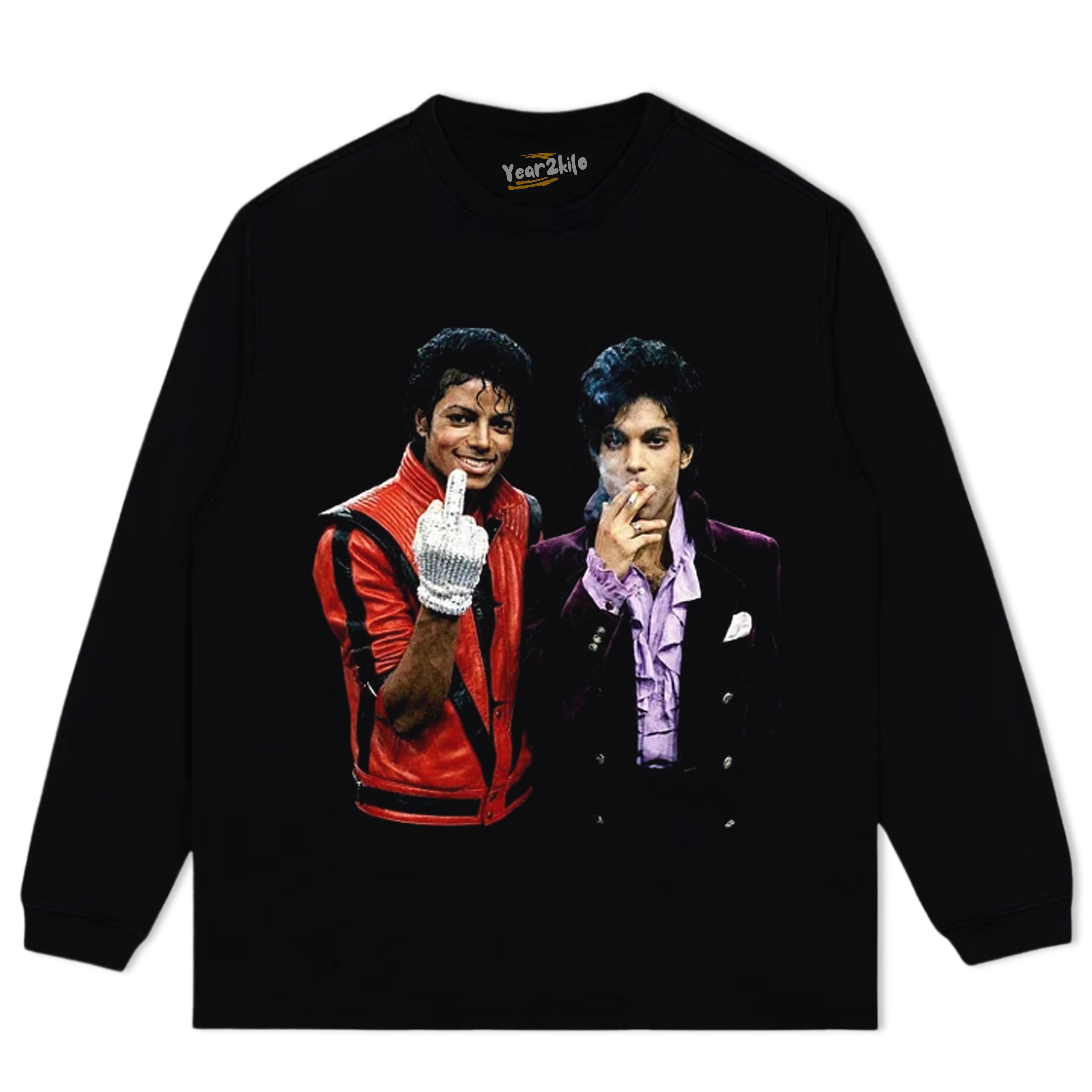MICHAEL JACKSON & PRINCE TANK TOP & TEE & LONG SLEEVE & LAYERED LS & HOODIE