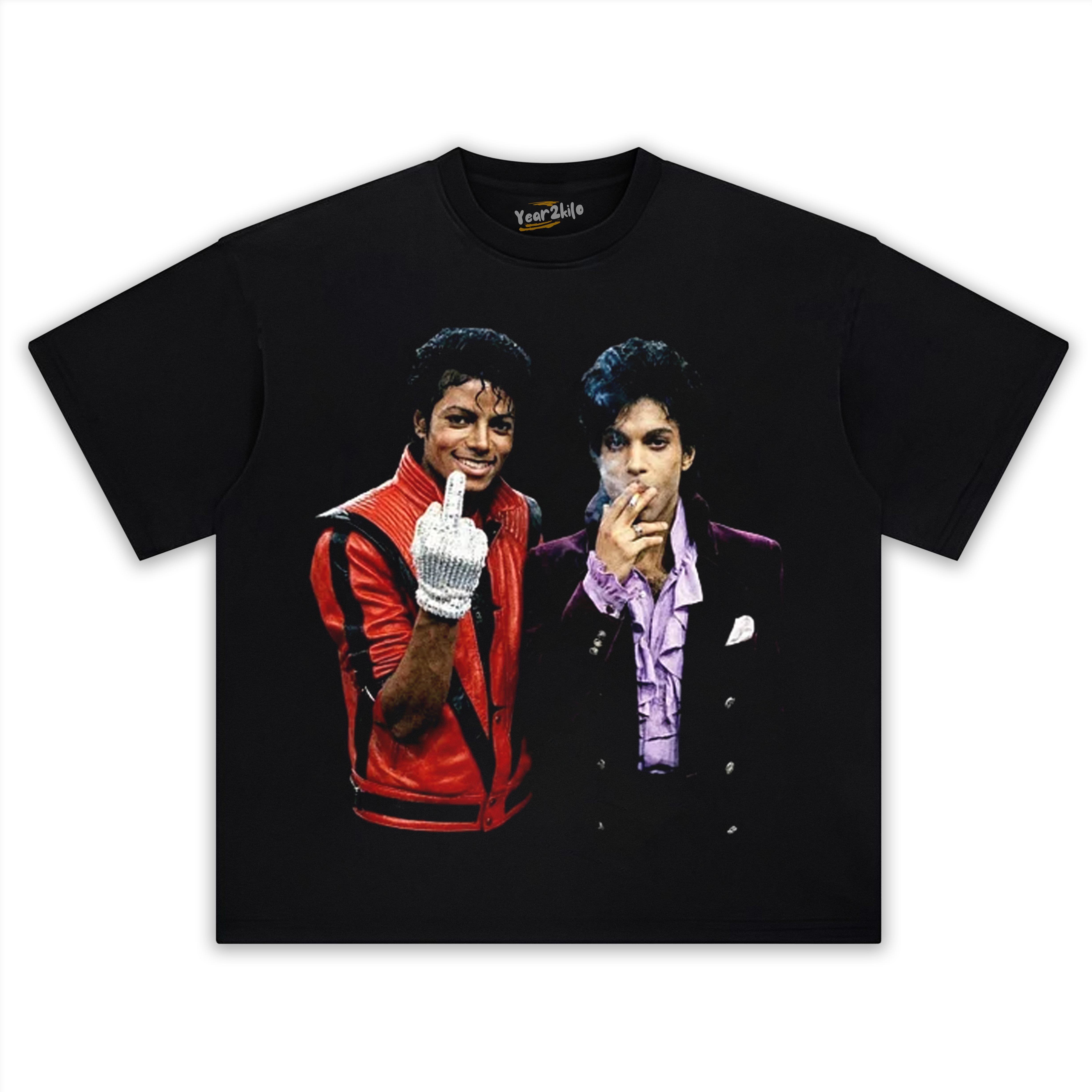 MICHAEL JACKSON & PRINCE TANK TOP & TEE & LONG SLEEVE & LAYERED LS & HOODIE