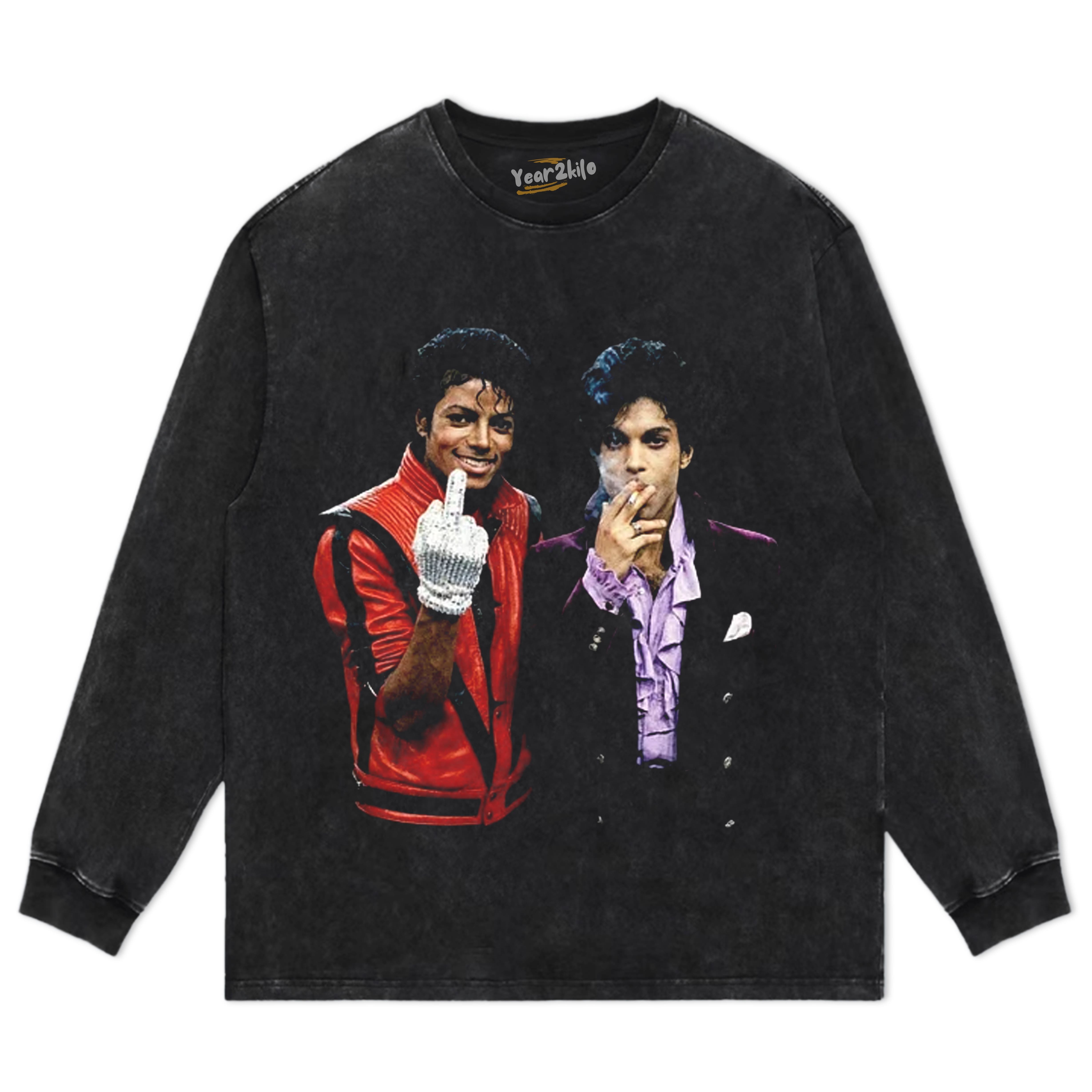 MICHAEL JACKSON & PRINCE TANK TOP & TEE & LONG SLEEVE & LAYERED LS & HOODIE