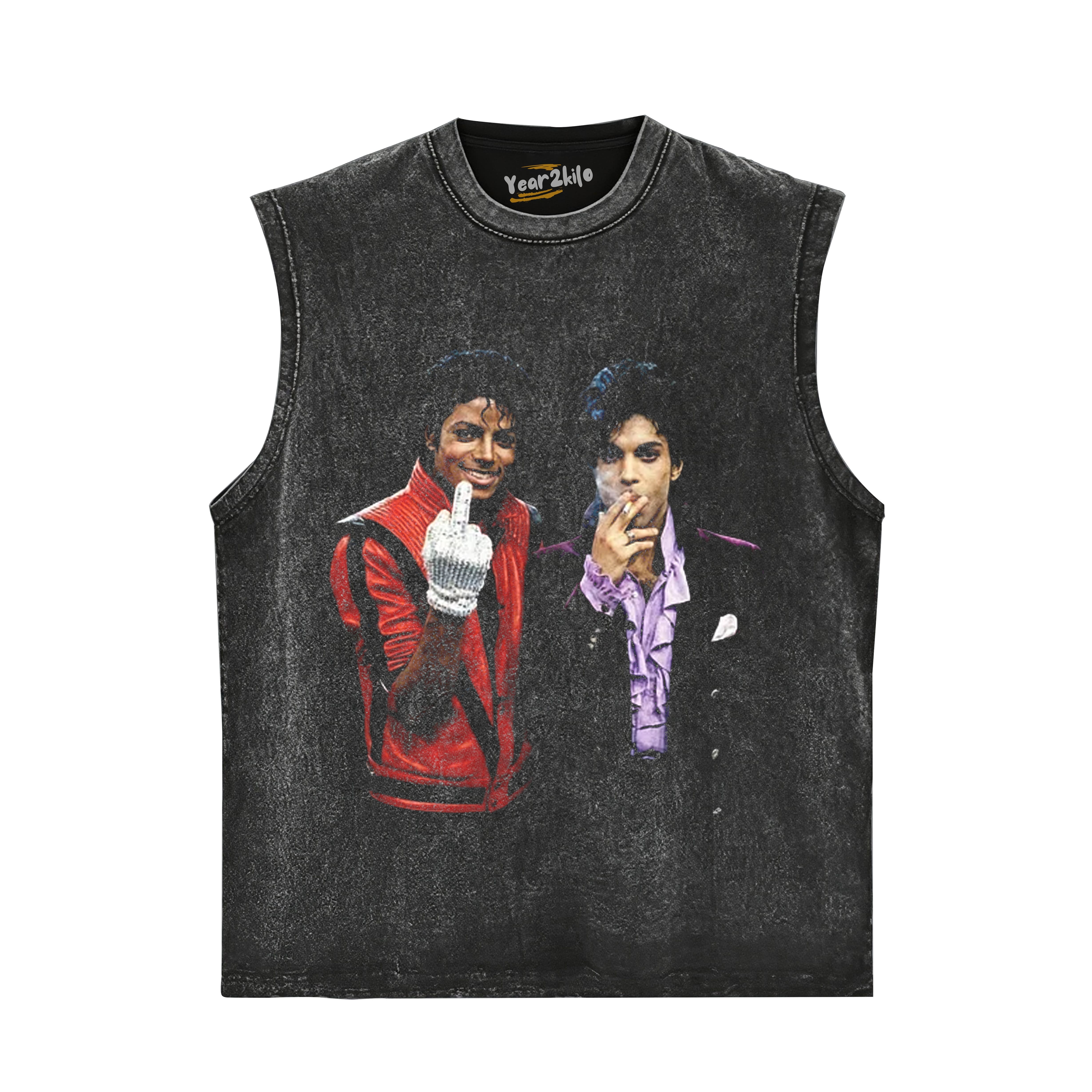 MICHAEL JACKSON & PRINCE TANK TOP & TEE & LONG SLEEVE & LAYERED LS & HOODIE