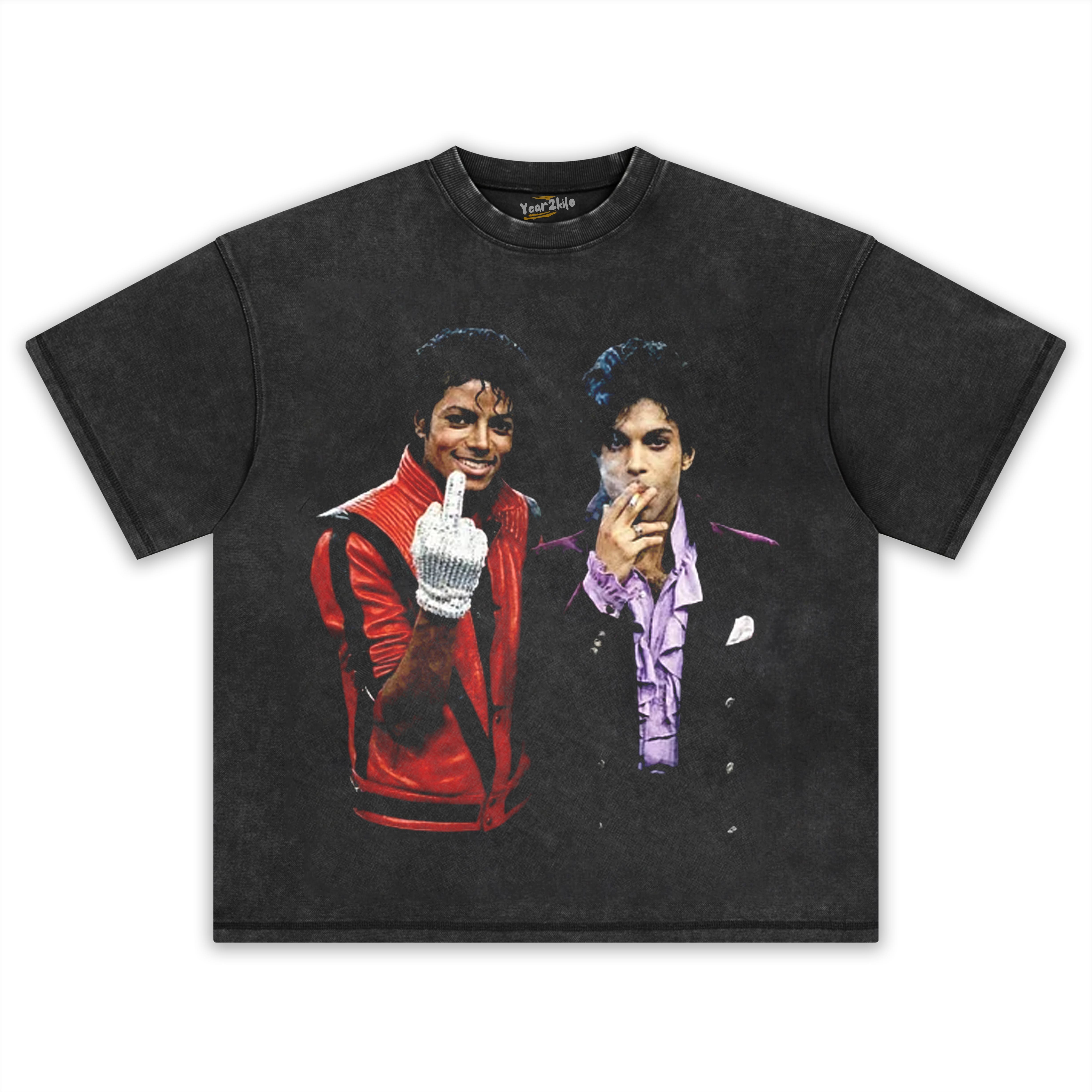 MICHAEL JACKSON & PRINCE TANK TOP & TEE & LONG SLEEVE & LAYERED LS & HOODIE