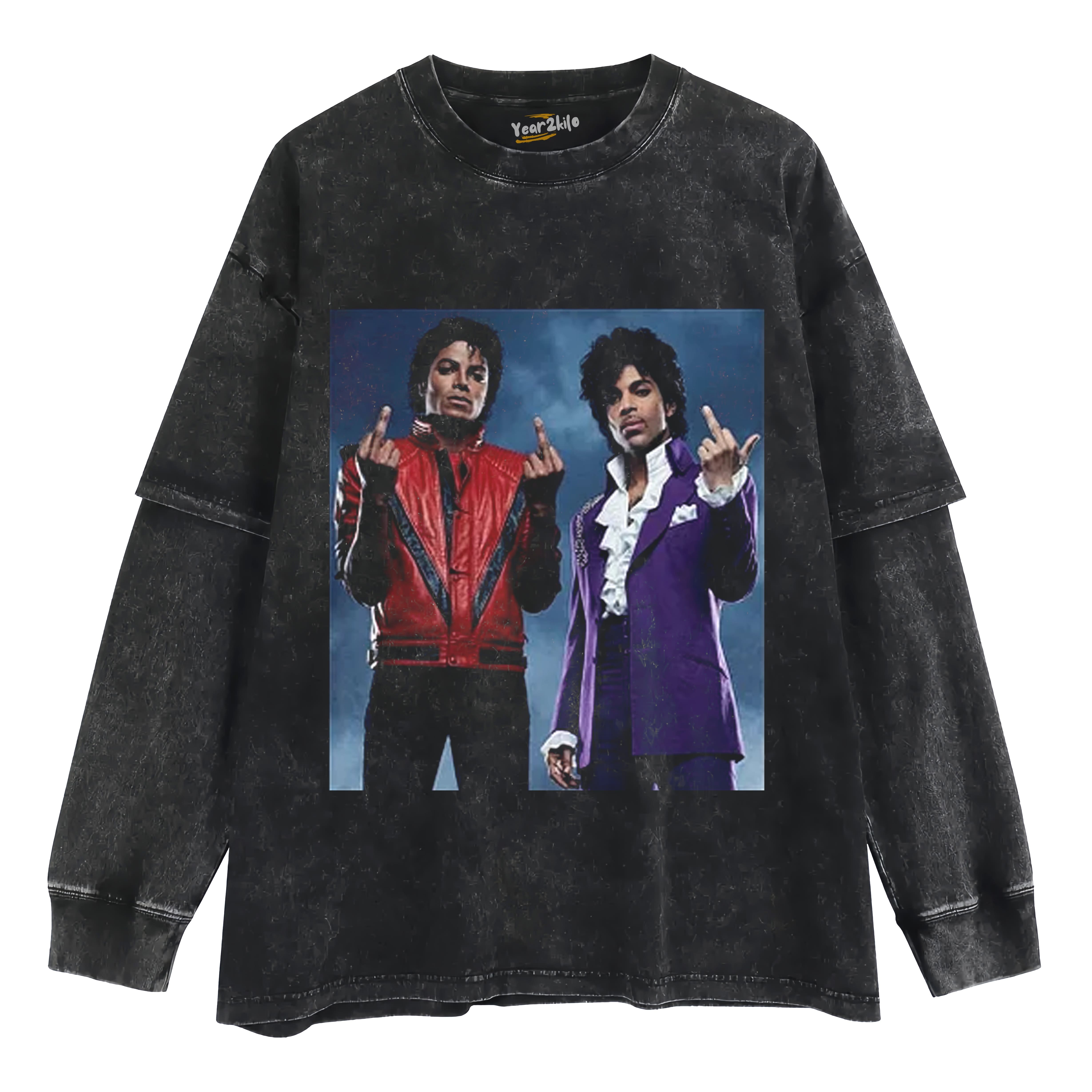MICHAEL JACKSON & PRINCE V2 TANK TOP & TEE & LONG SLEEVE & LAYERED LS & HOODIE