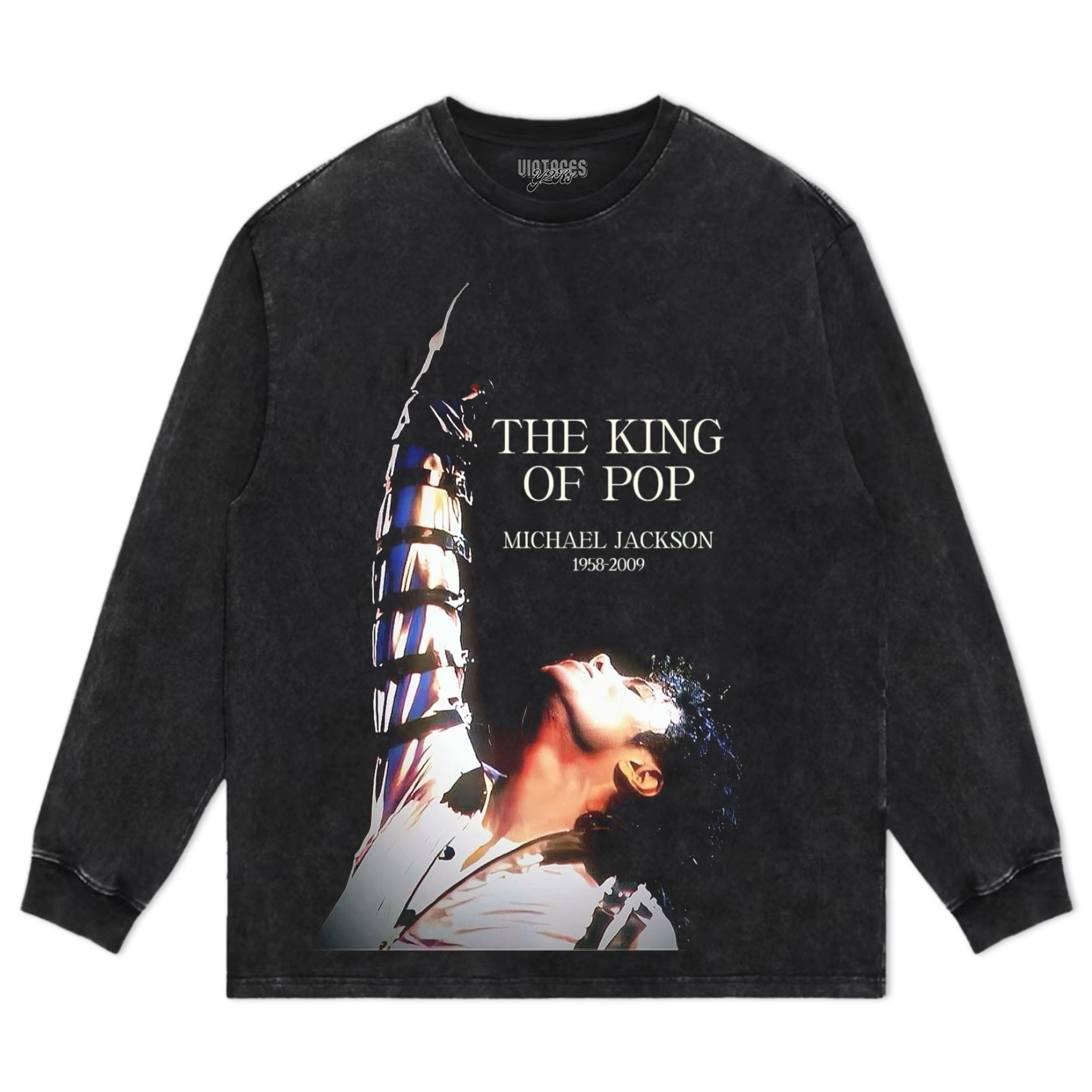 MICHAEL JACKSON THE KING OF POP TEE & LS & HOODIE
