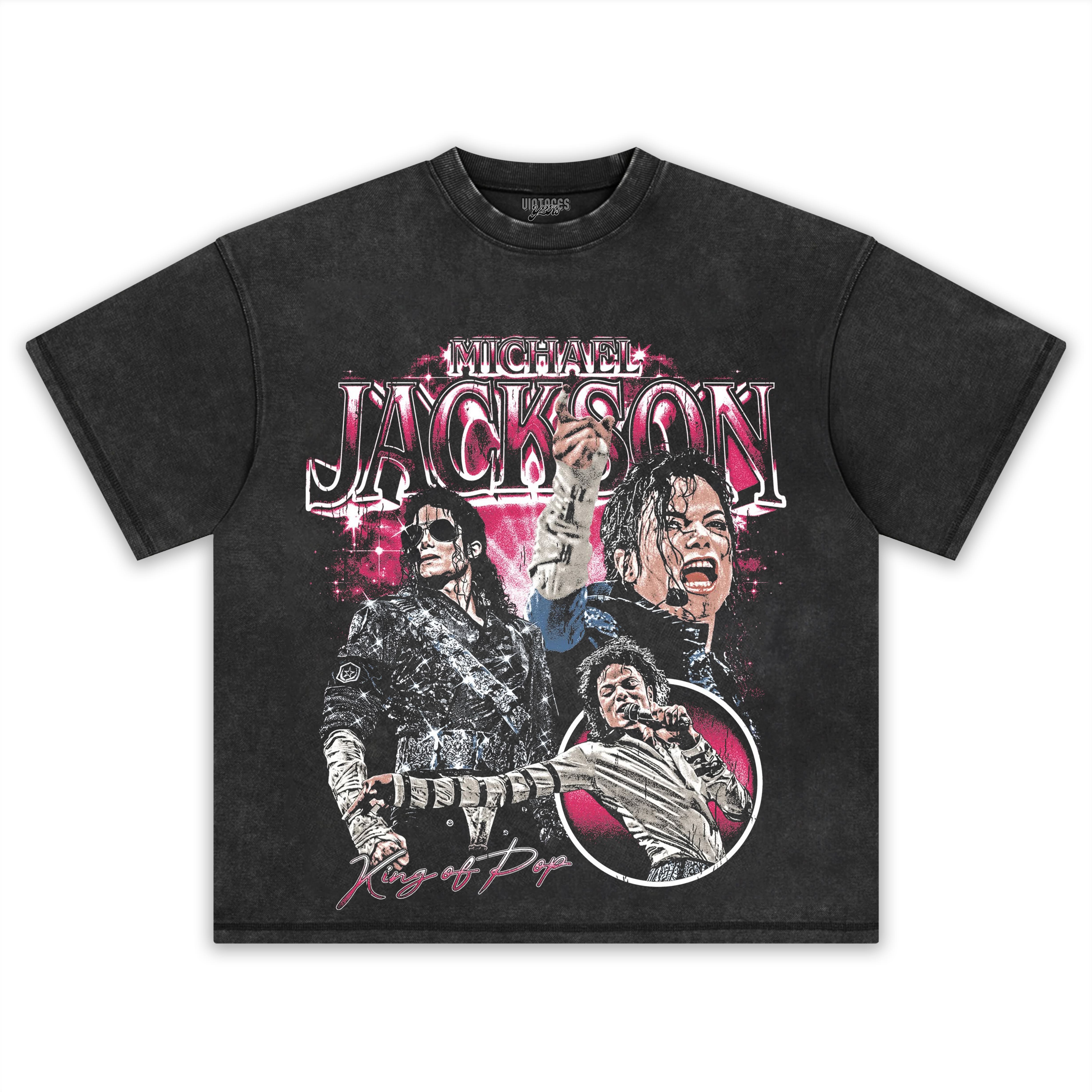 MICHAEL JACKSON VINTAGE STYLE V4 TEE & LS & HOODIE
