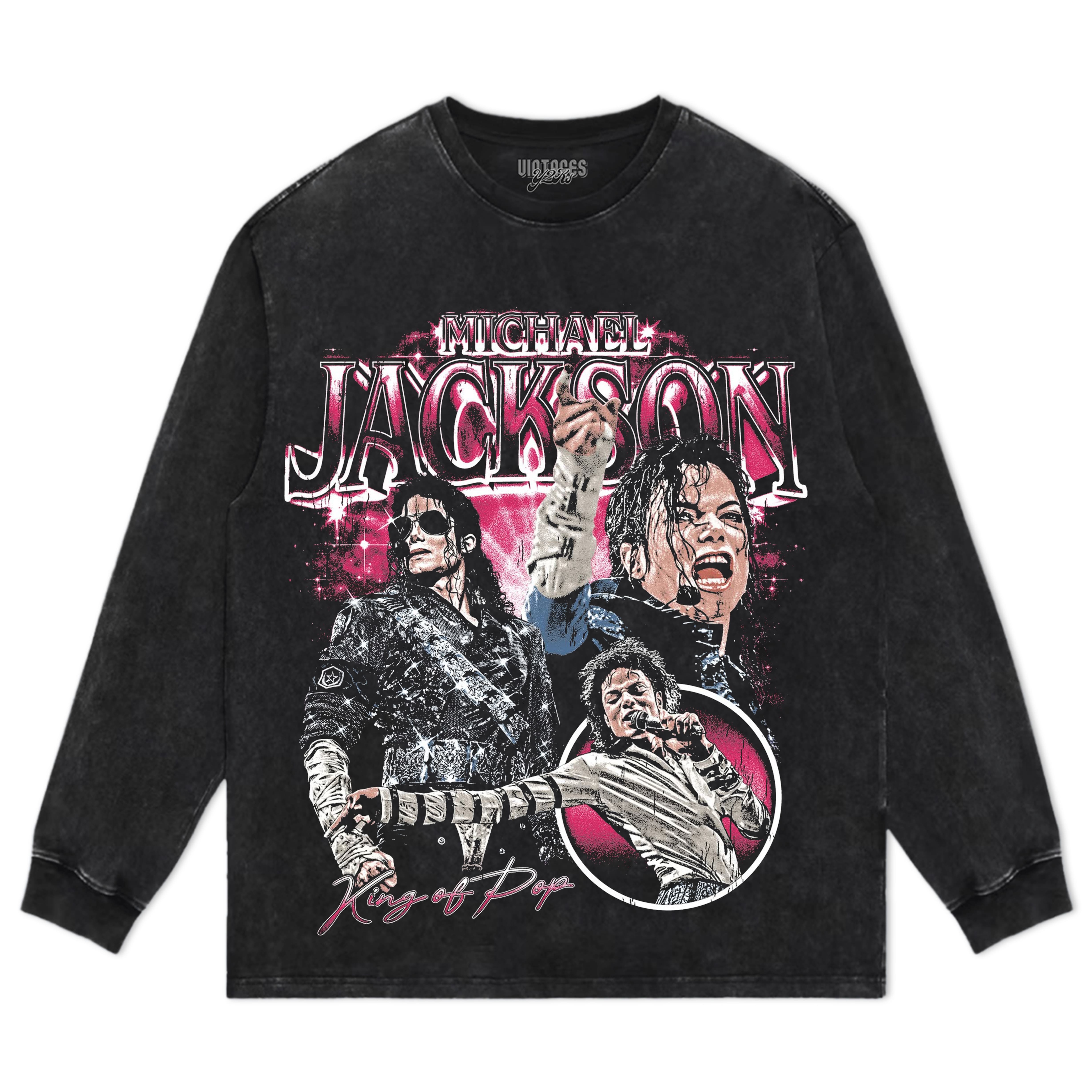 MICHAEL JACKSON VINTAGE STYLE V4 TEE & LS & HOODIE