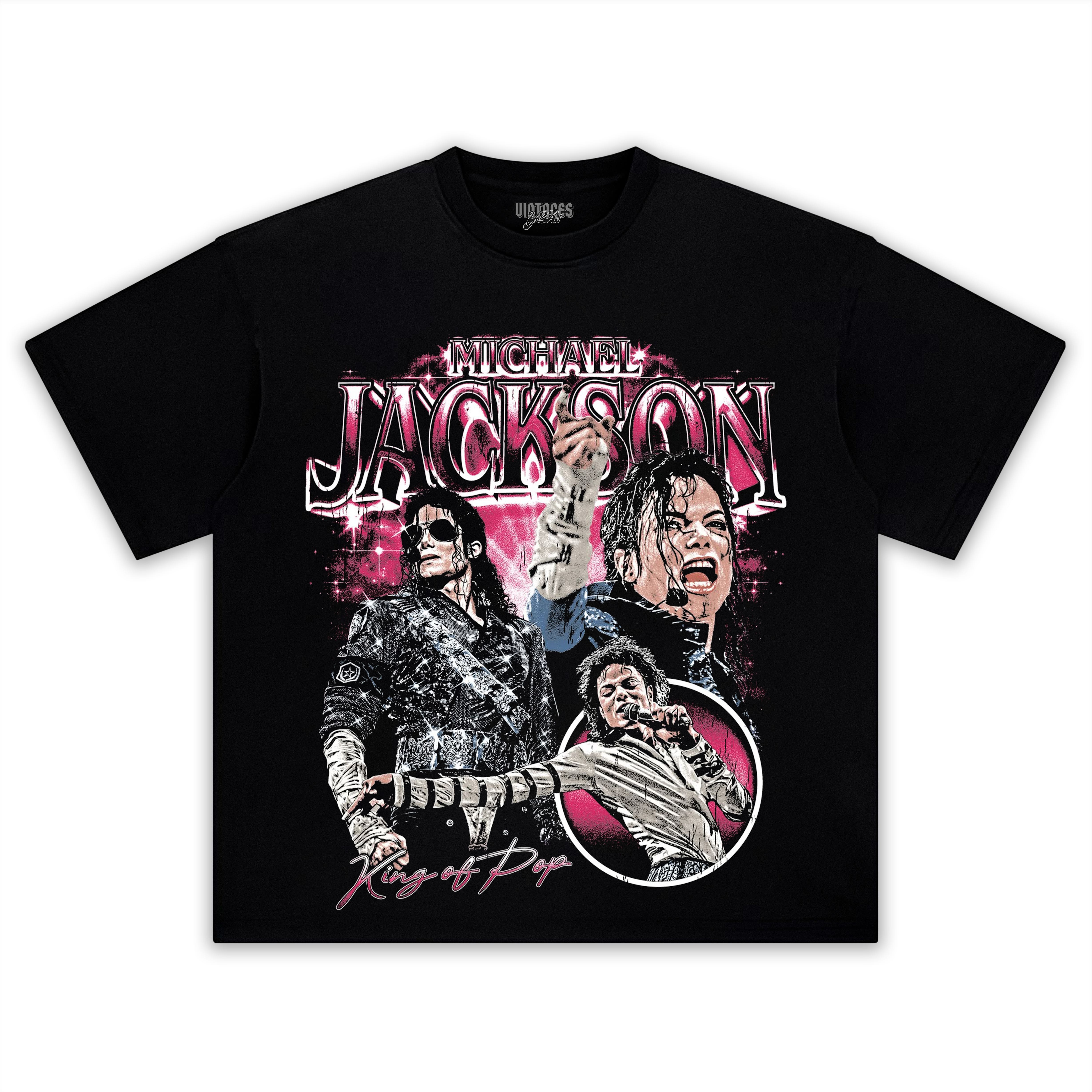 MICHAEL JACKSON VINTAGE STYLE V4 TEE & LS & HOODIE
