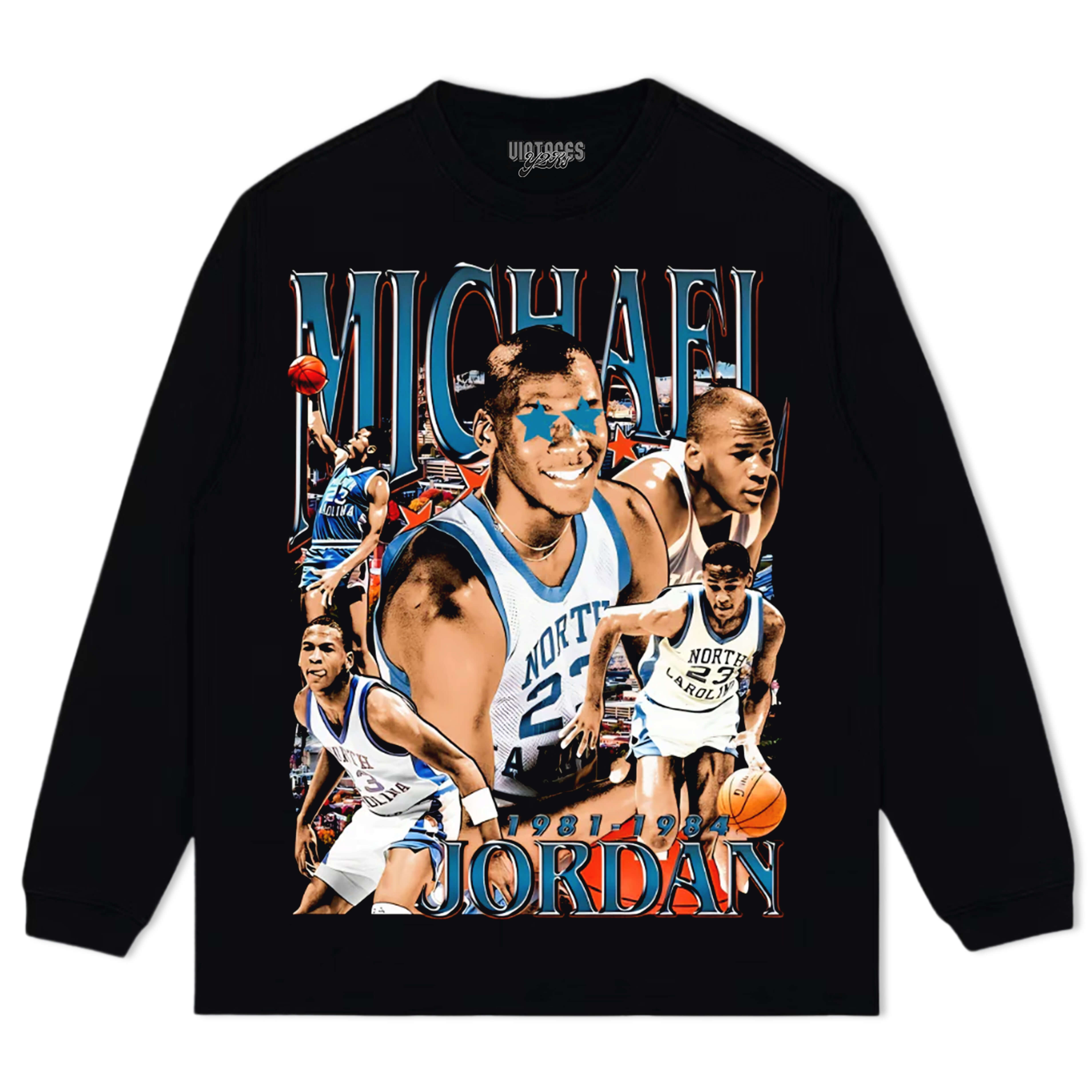 MICHAEL JORDAN CAROLINA TEE & LS & HOODIE