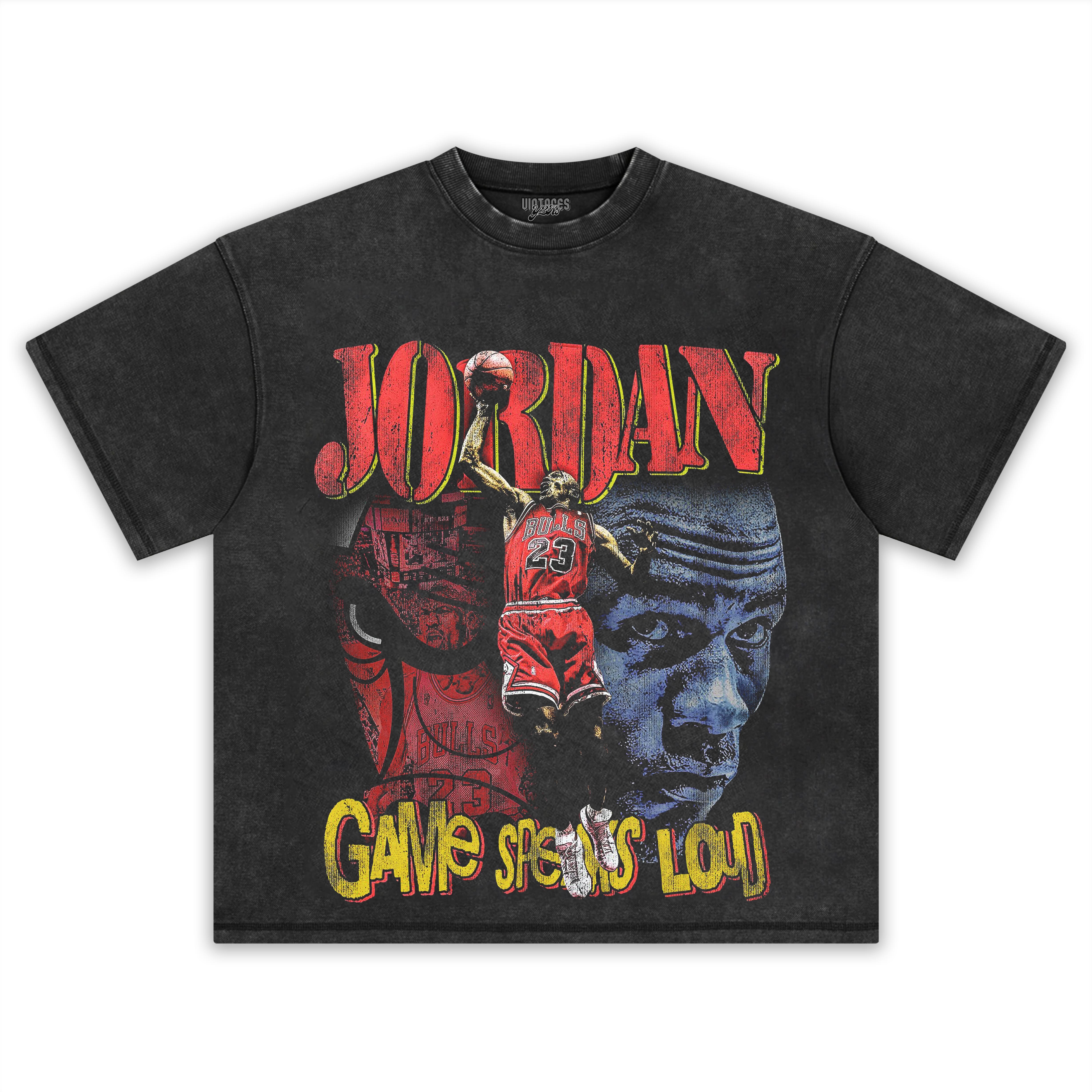 MICHEAL JORDAN CHICAGO BULLS VINTAGE STYLE TEE & LS & HOODIE