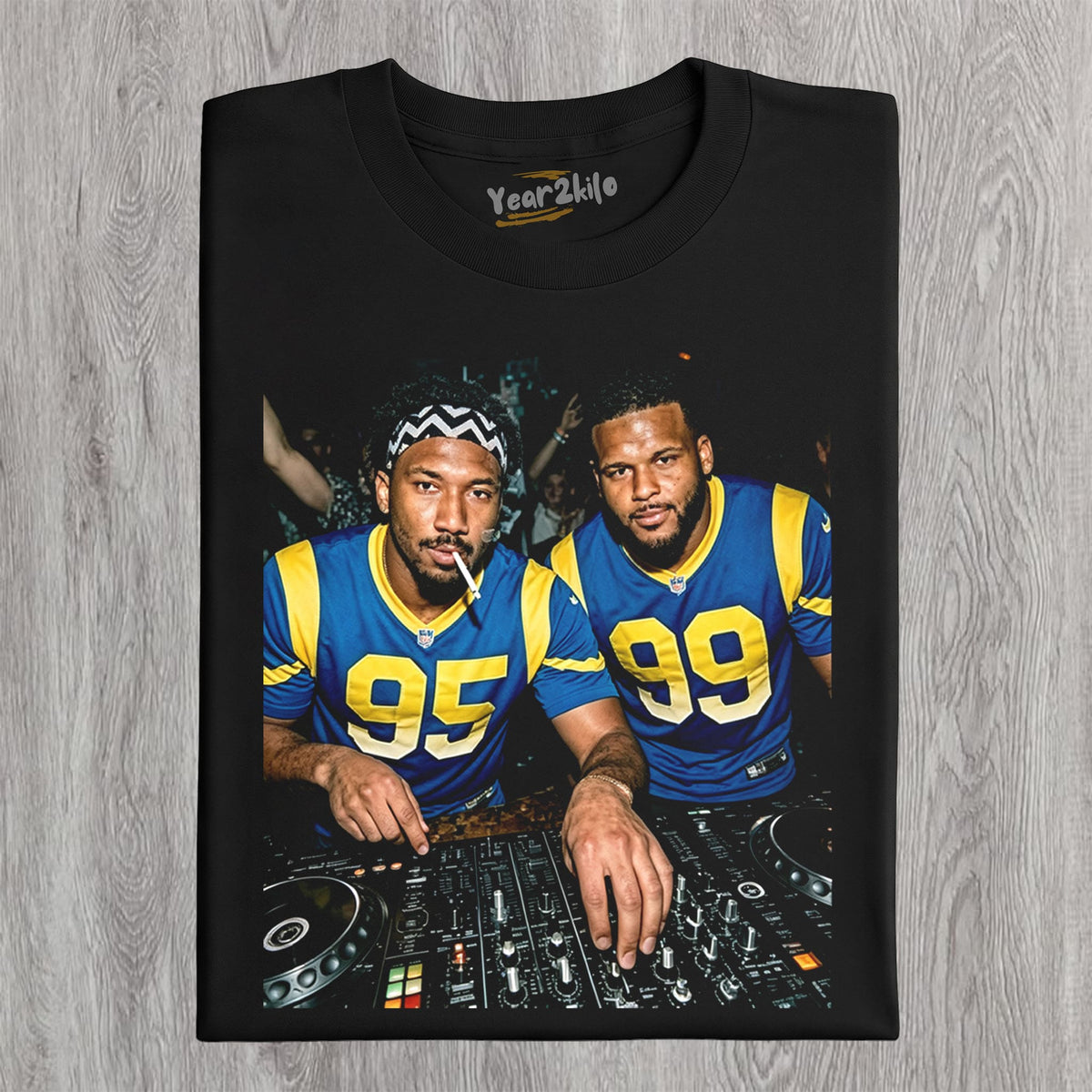 MIDDLE FINGER & MYLES GARRETT LA RAMS FOOTBALL V3 TANK TOP & TEE & LONG SLEEVE & LAYERED LS & HOODIE