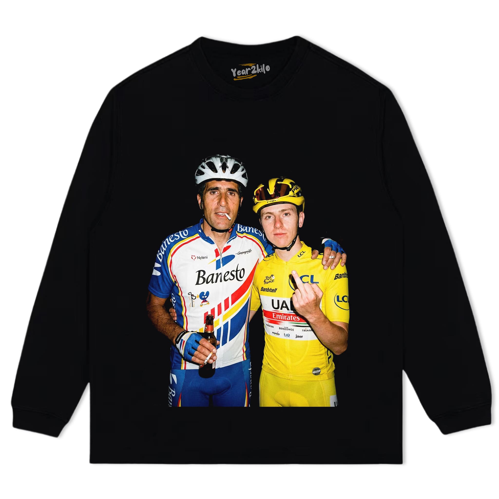 MIGUEL INDURAIN & TADEJ POGAČAR 2026 V2 TANK TOP & TEE & LONG SLEEVE & LAYERED LS & HOODIE