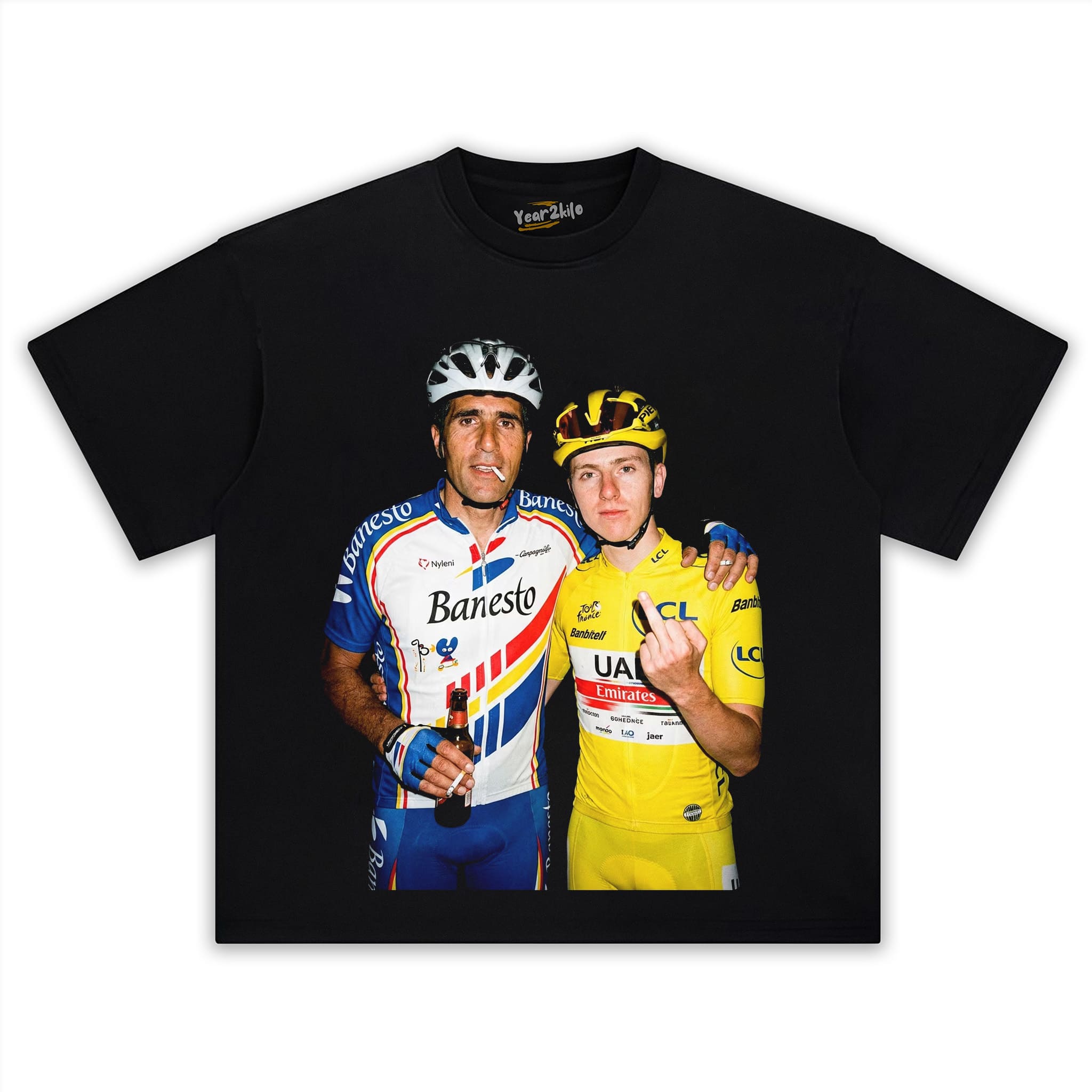 MIGUEL INDURAIN & TADEJ POGAČAR 2026 V2 TANK TOP & TEE & LONG SLEEVE & LAYERED LS & HOODIE