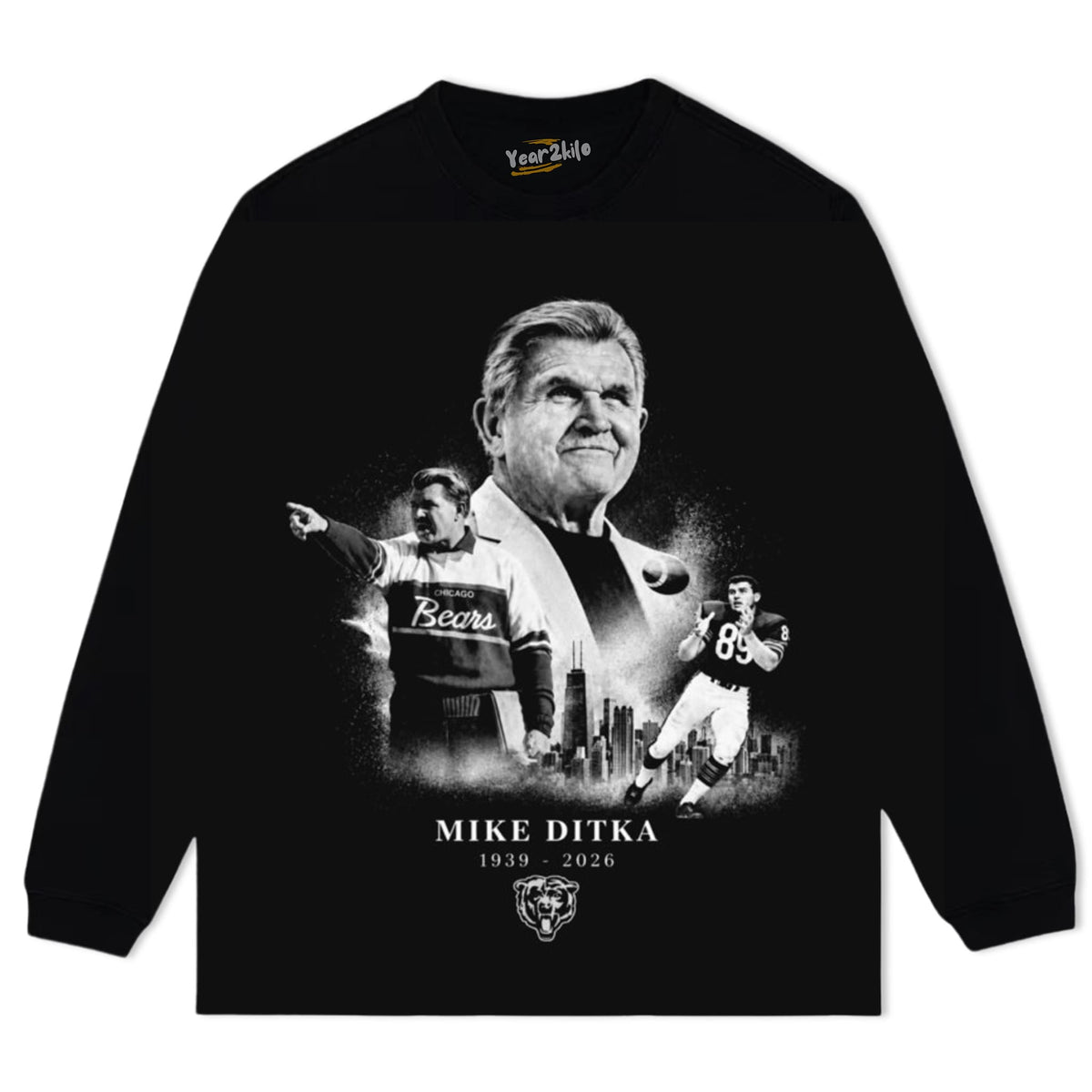 MIKE DITKA - COMMEMORATE TANK TOP & TEE & LONG SLEEVE & LAYERED LS & HOODIE