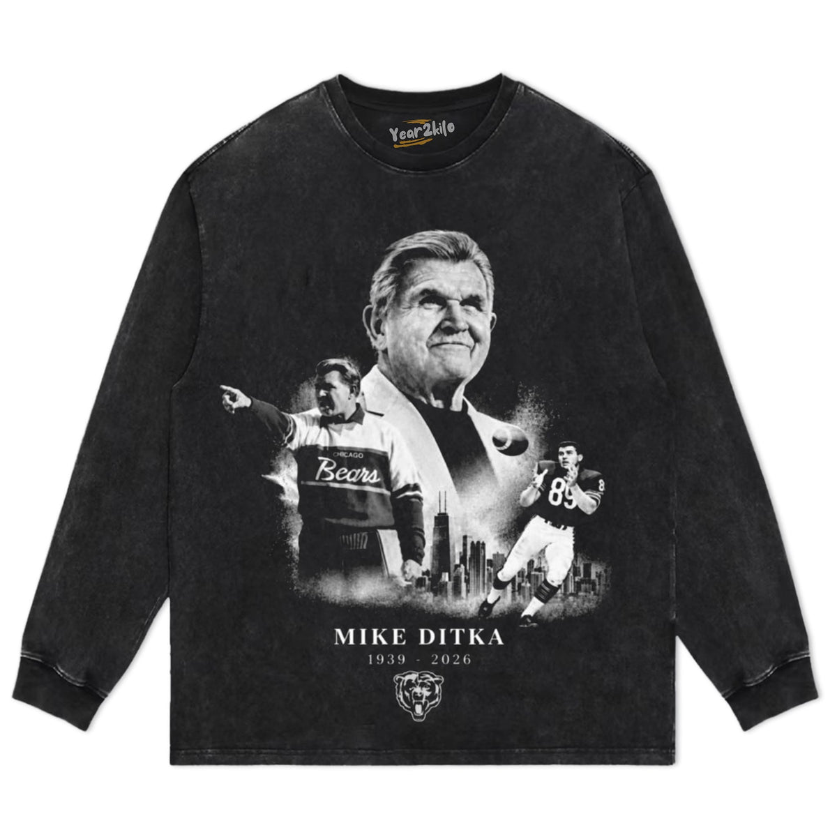 MIKE DITKA - COMMEMORATE TANK TOP & TEE & LONG SLEEVE & LAYERED LS & HOODIE