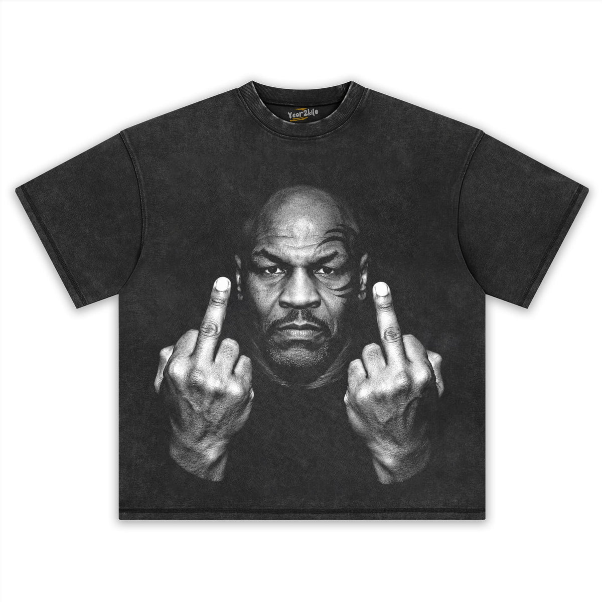 MIKE TYSON MIDDLE FINGER TANK TOP & TEE & LONG SLEEVE & LAYERED LS & HOODIE