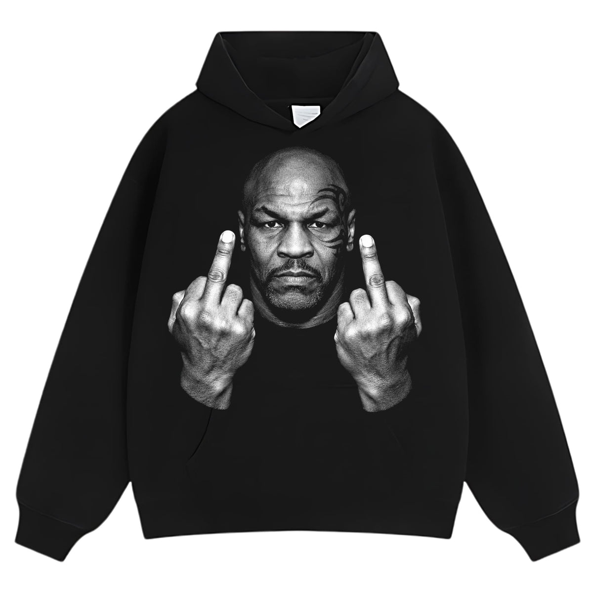 MIKE TYSON MIDDLE FINGER TANK TOP & TEE & LONG SLEEVE & LAYERED LS & HOODIE