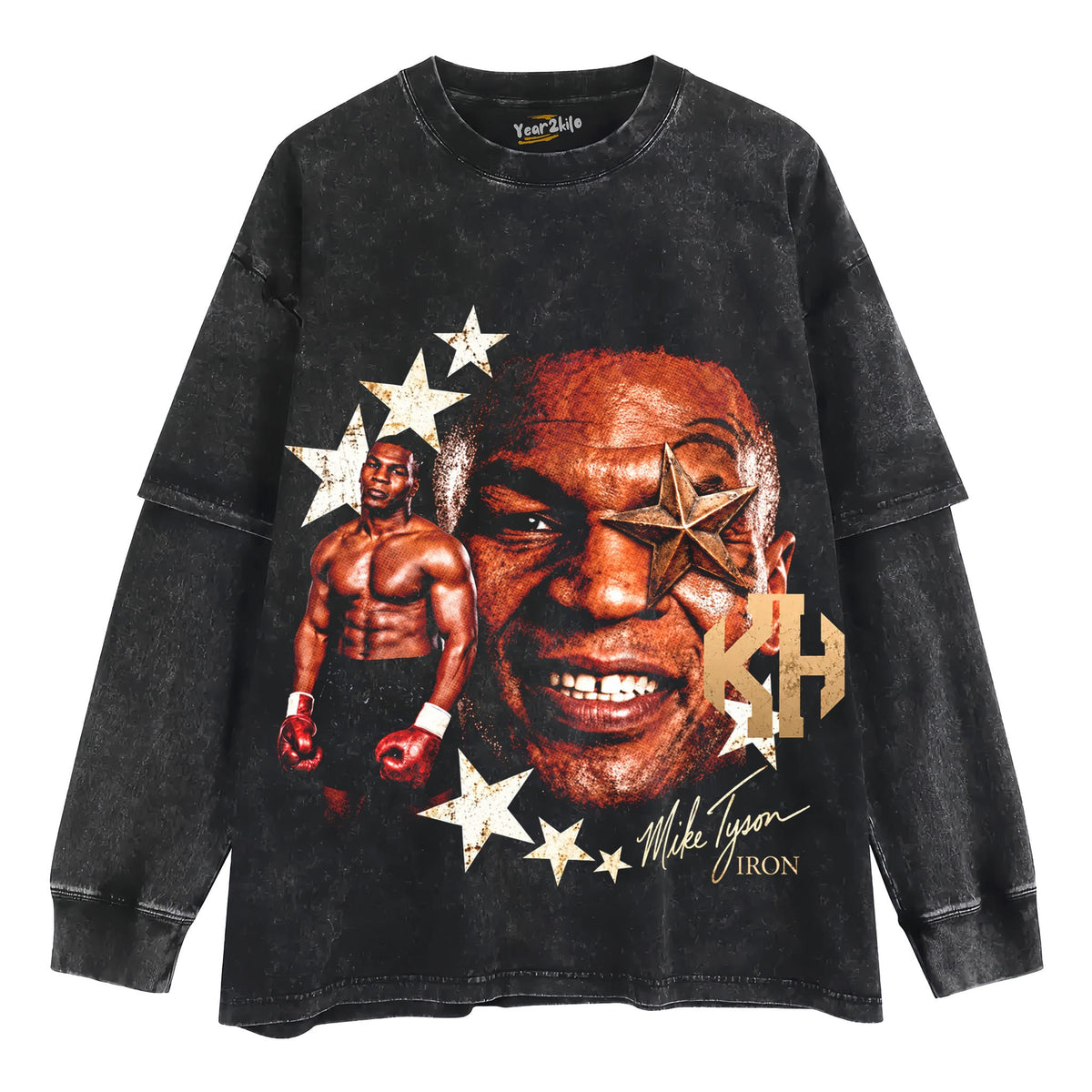 MIKE TYSON SMILING FACE COLLAGE TANK TOP & TEE & LONG SLEEVE & LAYERED LS & HOODIE