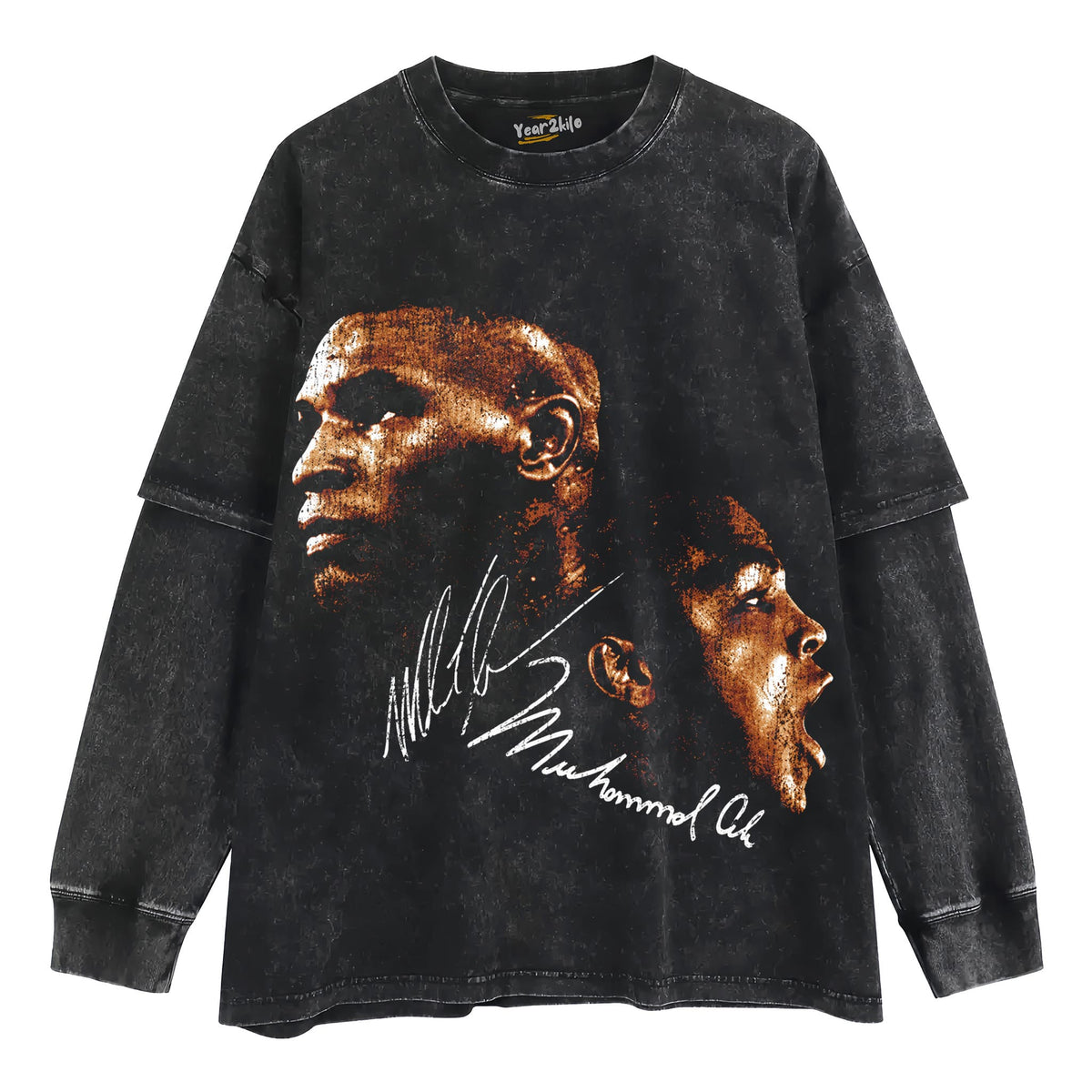 MIKE TYSON & MUHAMMED ALI TANK TOP & TEE & LONG SLEEVE & LAYERED LS & HOODIE