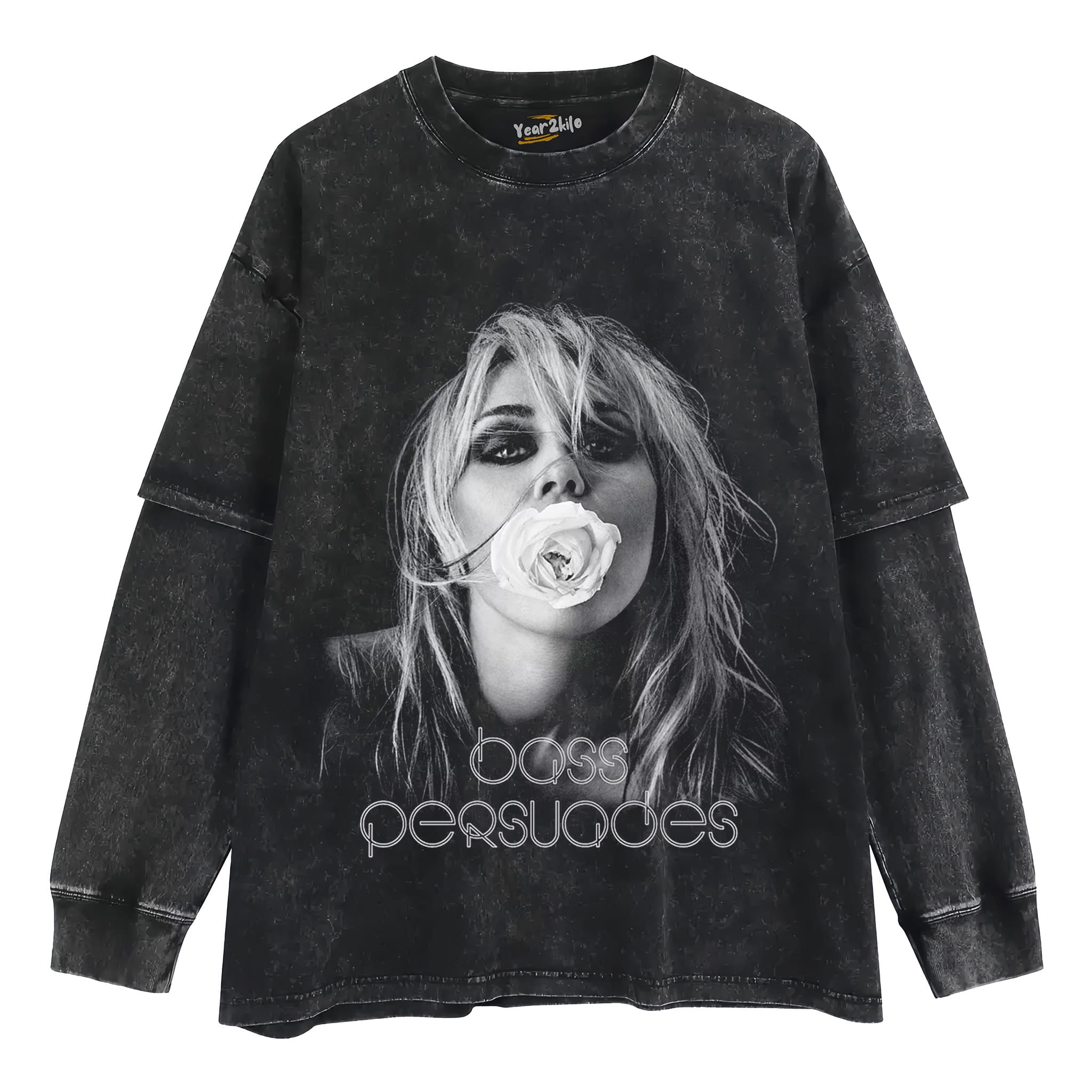 MILEY CYRUS & BASS PERSUADES TANK TOP & TEE & LONG SLEEVE & LAYERED LS & HOODIE