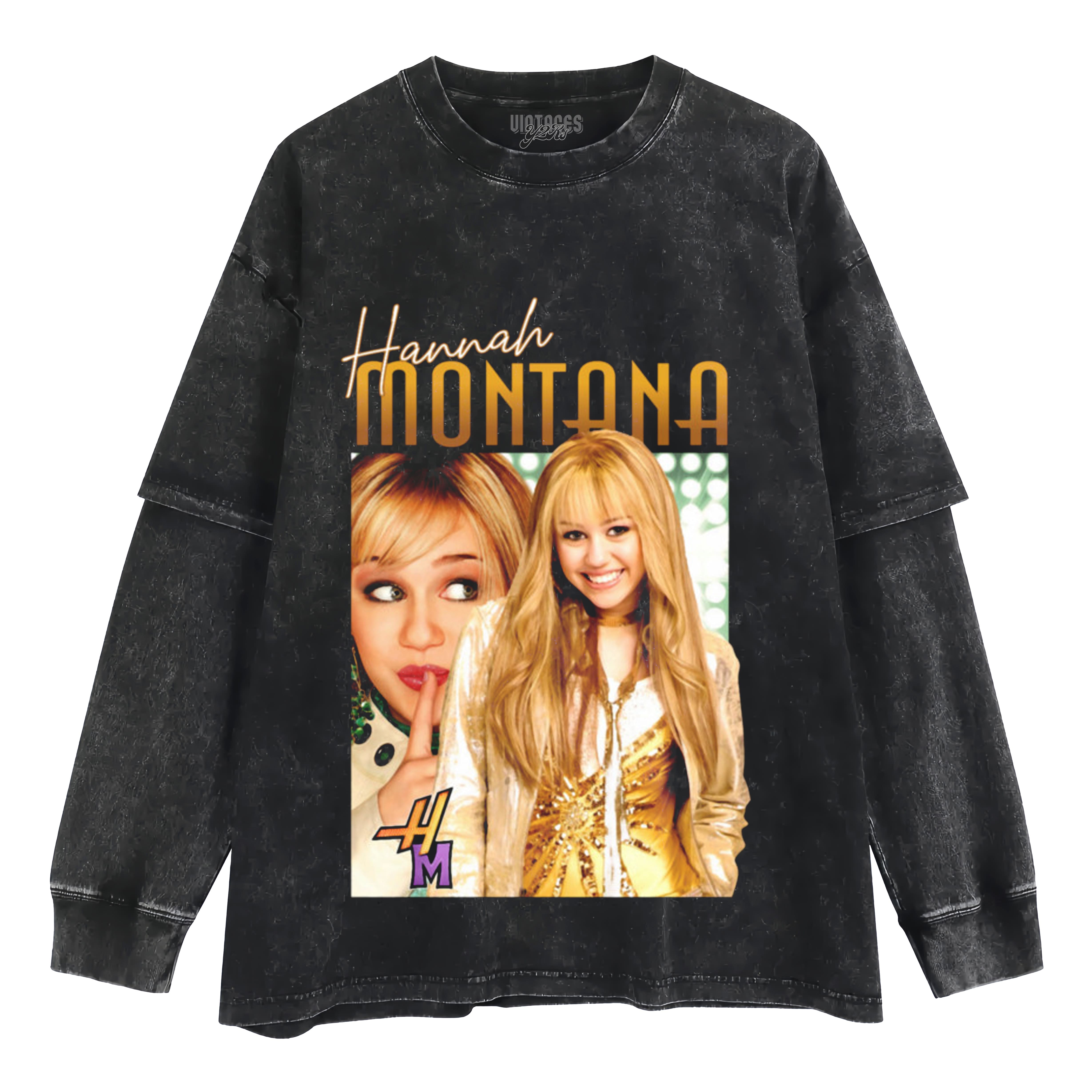 MILEY CYRUS VINTAGE LAYERED LONG SLEEVE