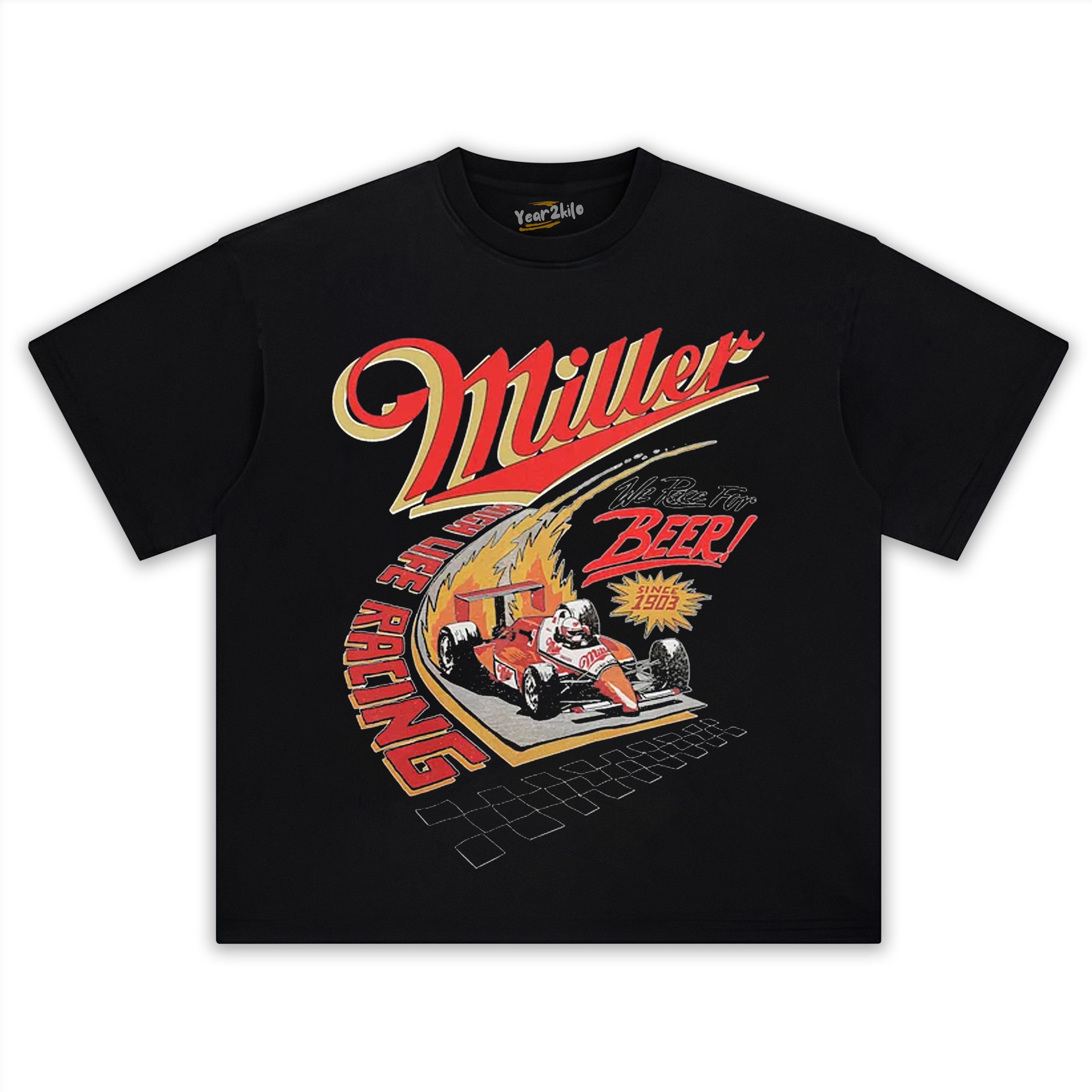 MILLER HIGH LIFE RACING TANK TOP & TEE & LONG SLEEVE & LAYERED LS & HOODIE