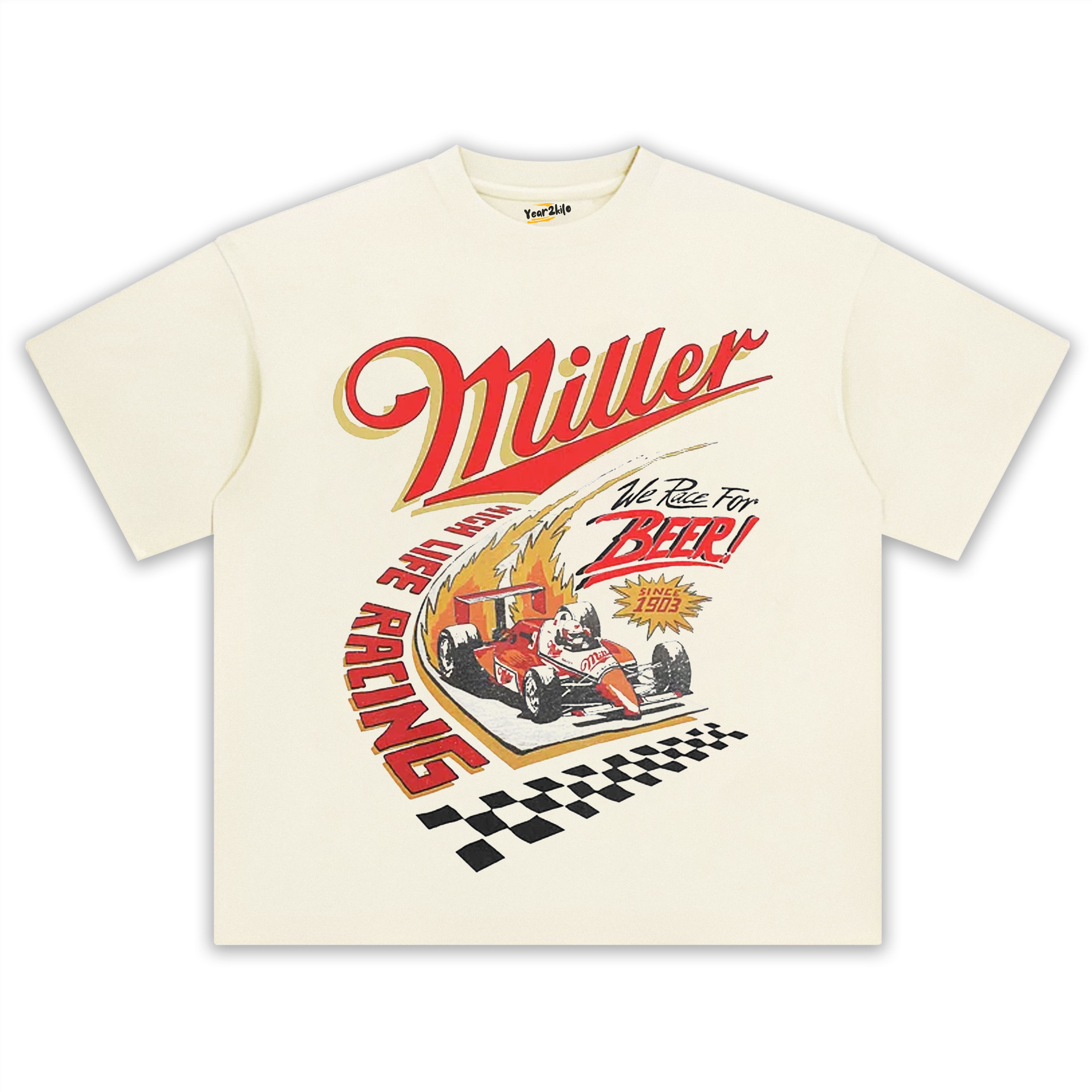 MILLER HIGH LIFE RACING TANK TOP & TEE & LONG SLEEVE & LAYERED LS & HOODIE