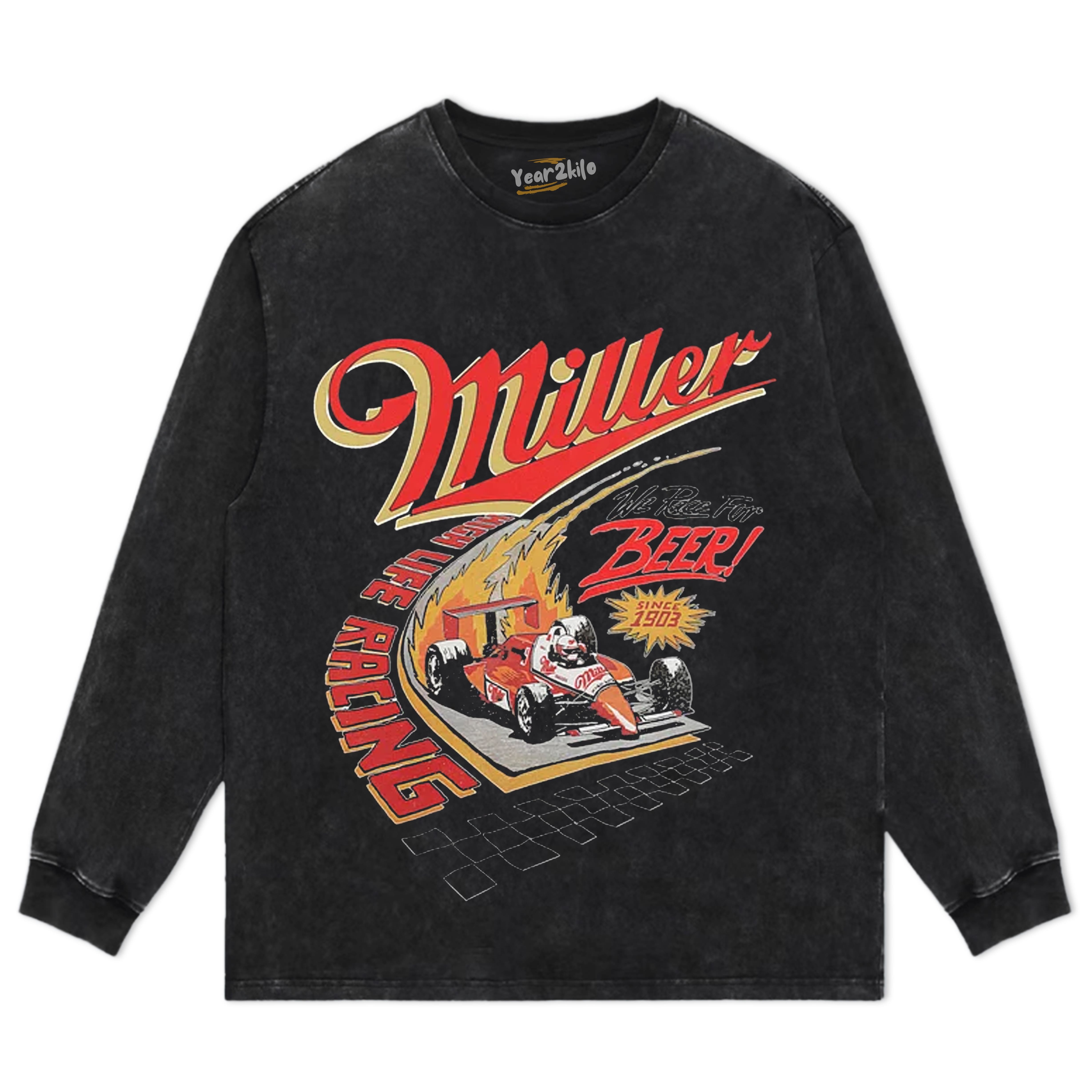 MILLER HIGH LIFE RACING TANK TOP & TEE & LONG SLEEVE & LAYERED LS & HOODIE