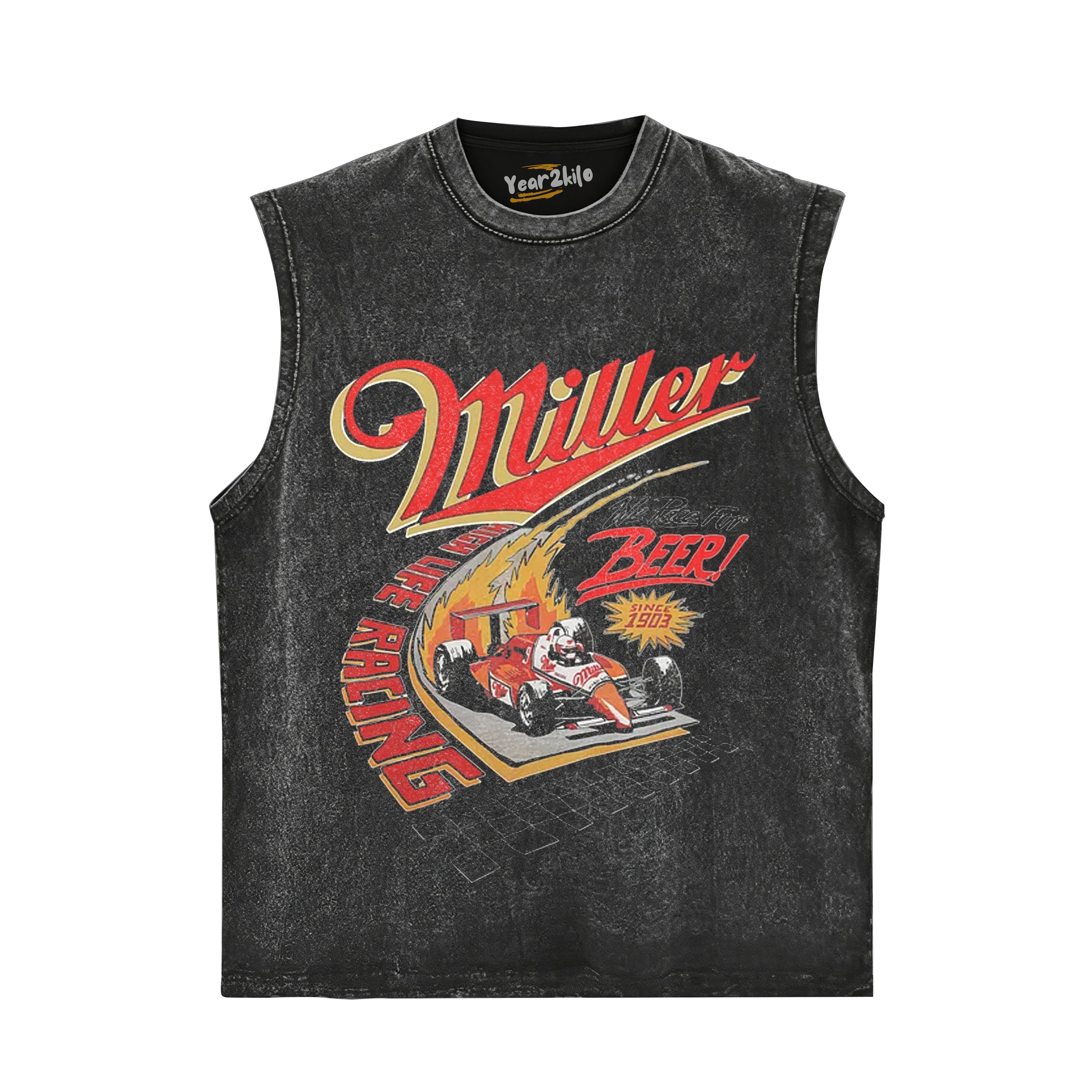 MILLER HIGH LIFE RACING TANK TOP & TEE & LONG SLEEVE & LAYERED LS & HOODIE