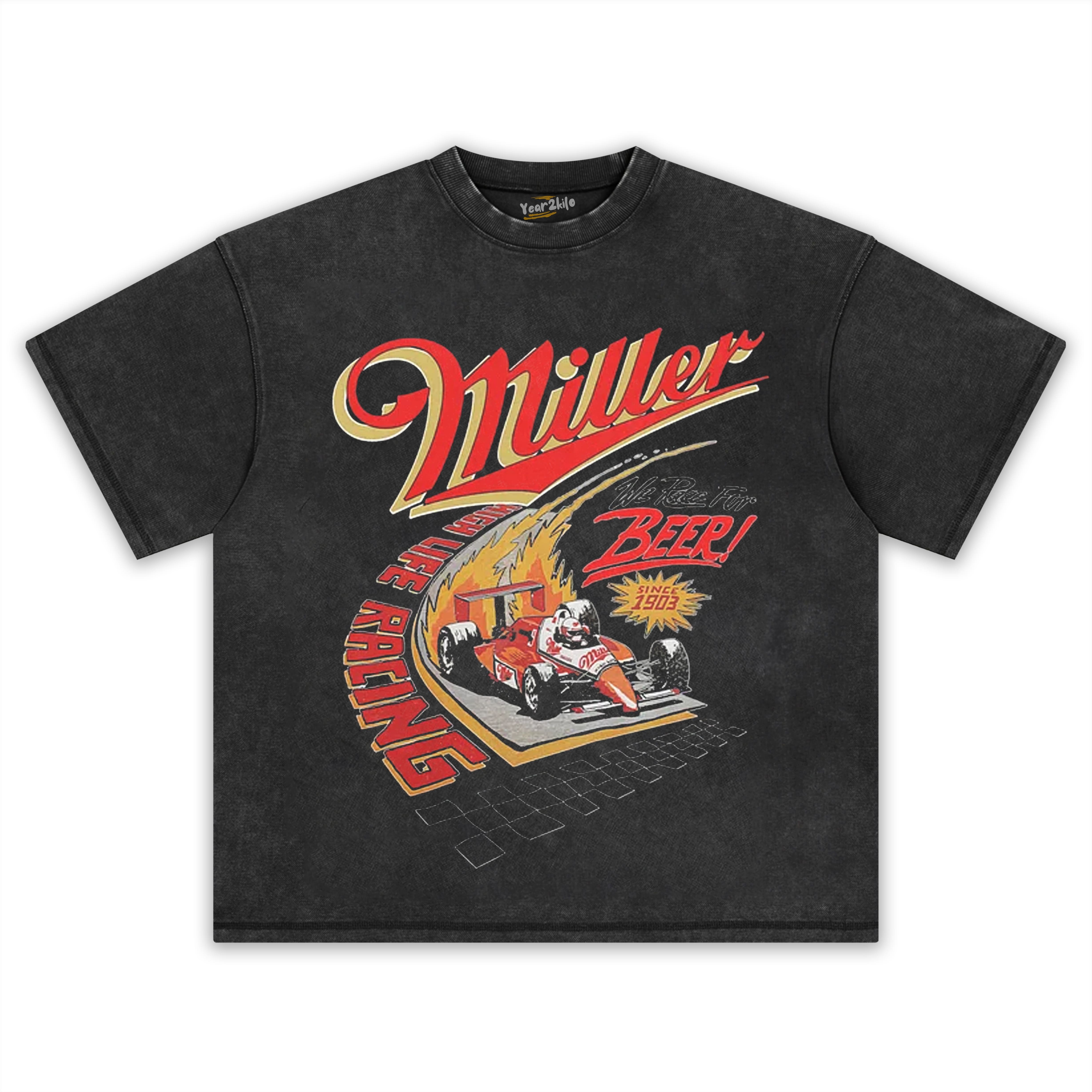 MILLER HIGH LIFE RACING TANK TOP & TEE & LONG SLEEVE & LAYERED LS & HOODIE