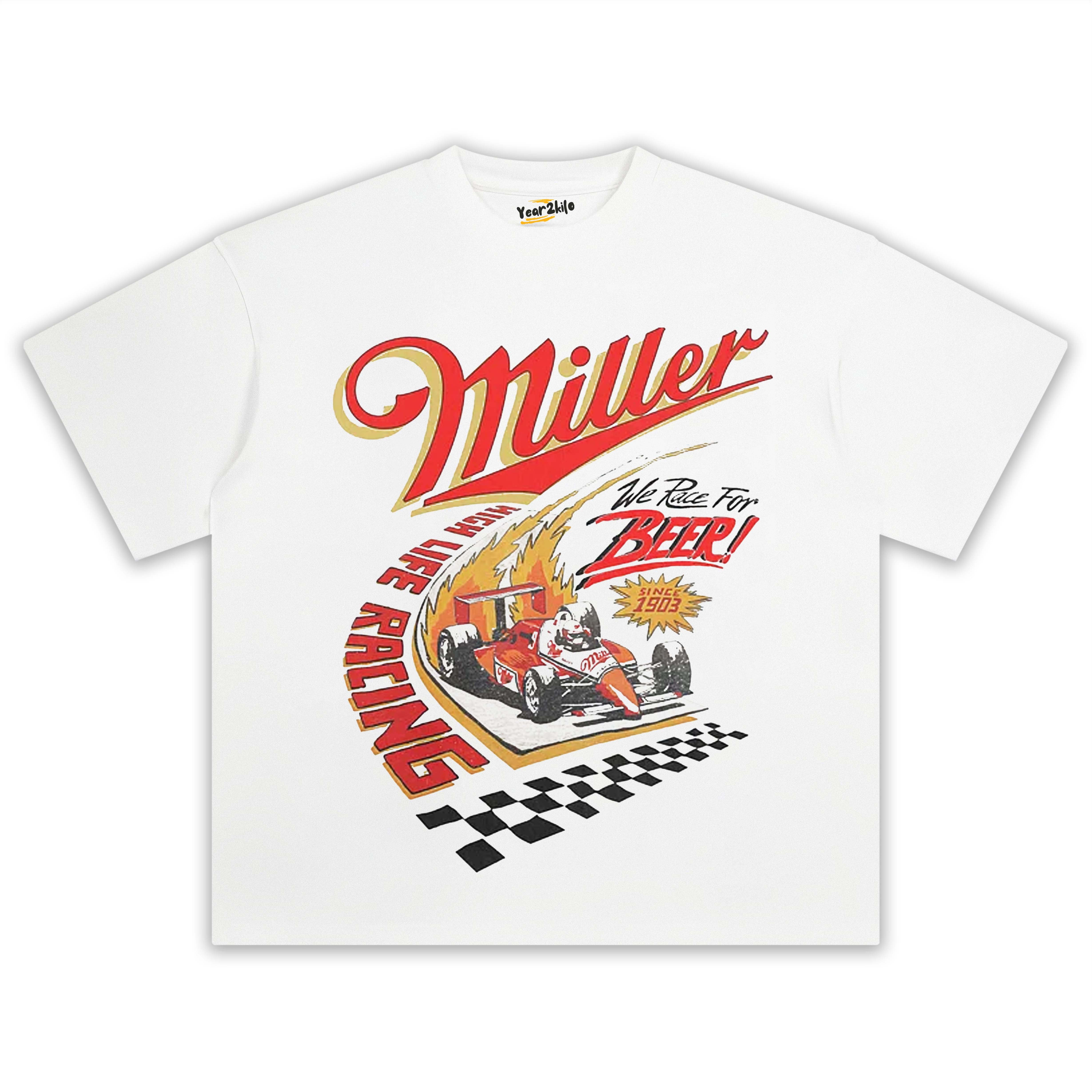 MILLER HIGH LIFE RACING TANK TOP & TEE & LONG SLEEVE & LAYERED LS & HOODIE