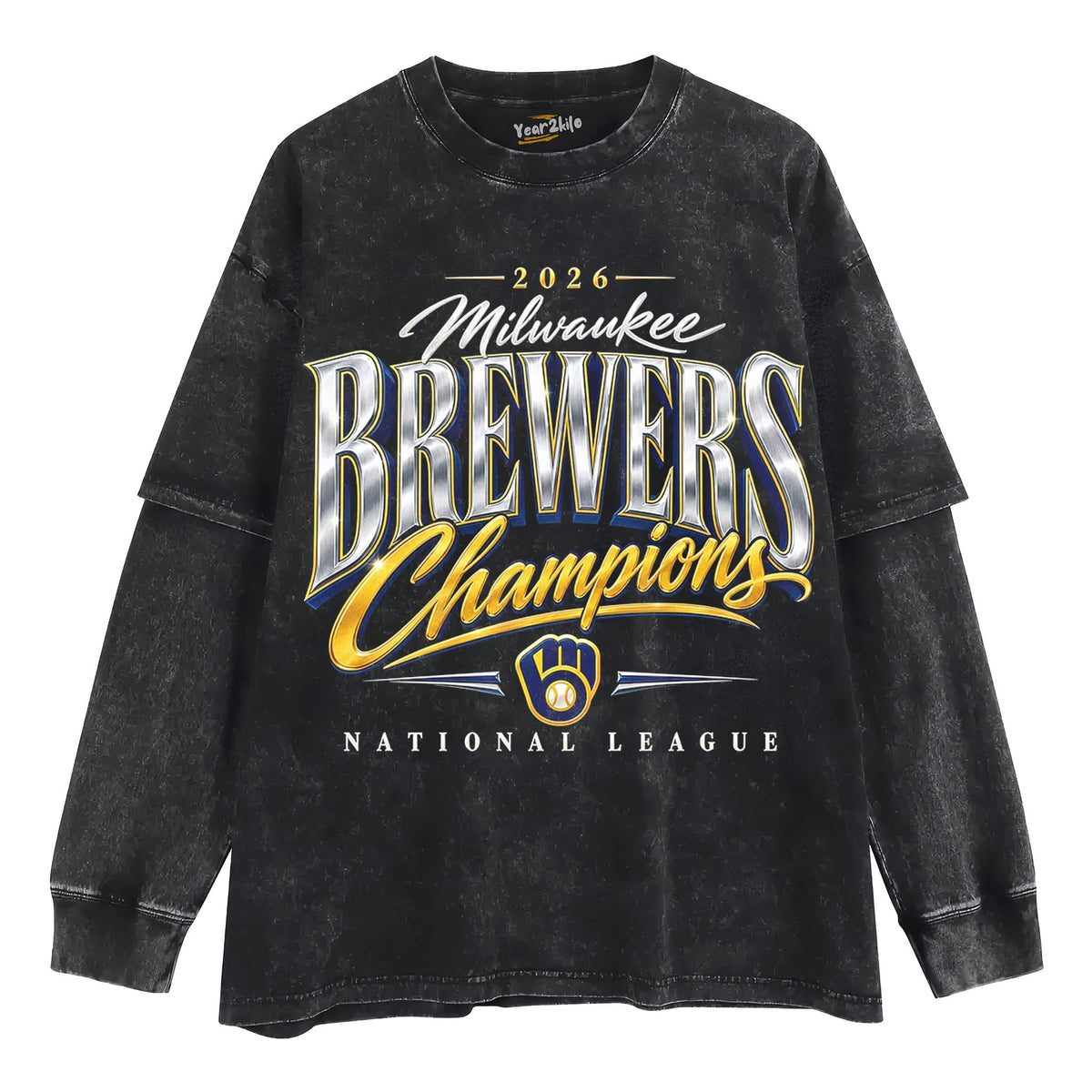 MILWAUKEE BREWERS V2 TANK TOP & TEE & LONG SLEEVE & LAYERED LS & HOODIE