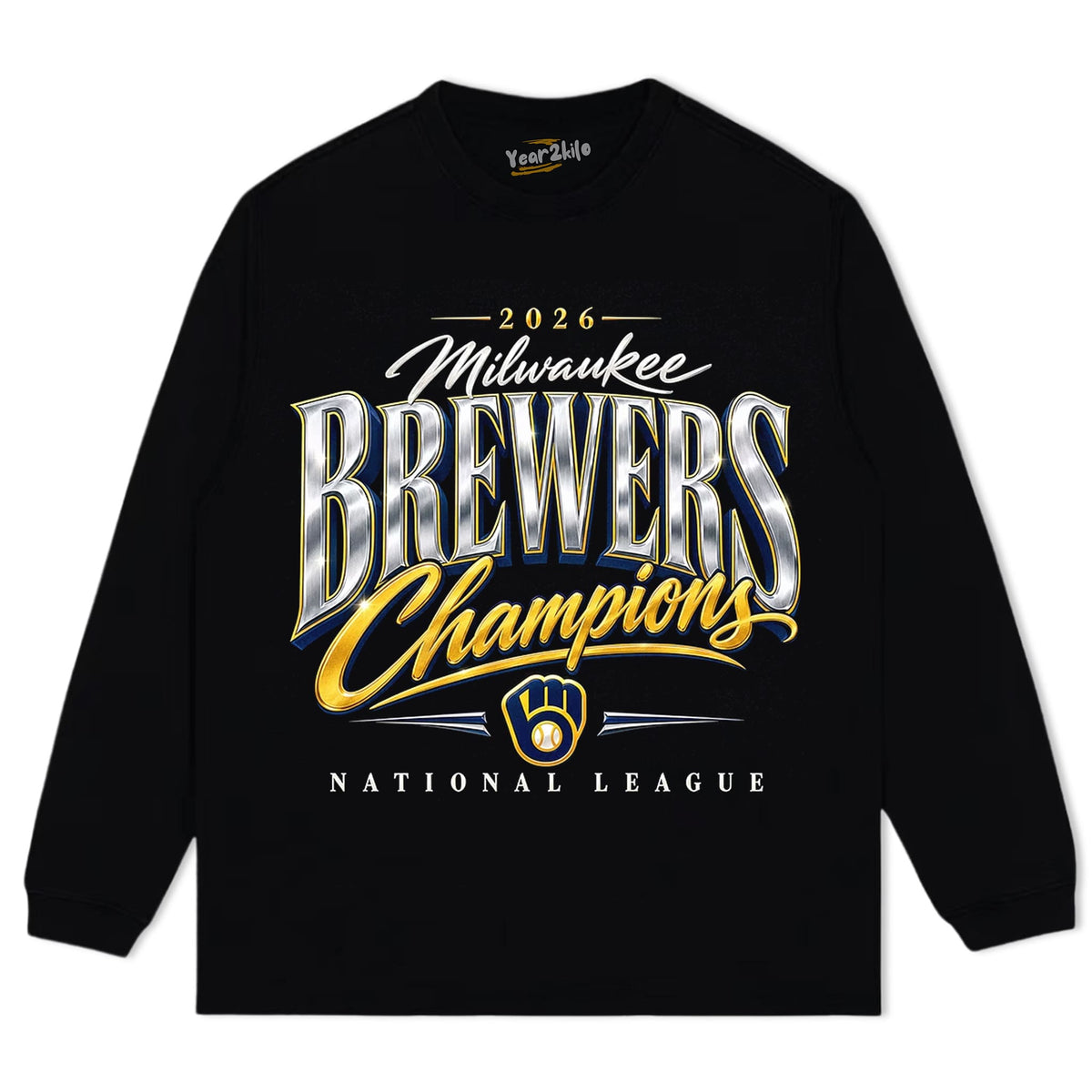 MILWAUKEE BREWERS V2 TANK TOP & TEE & LONG SLEEVE & LAYERED LS & HOODIE