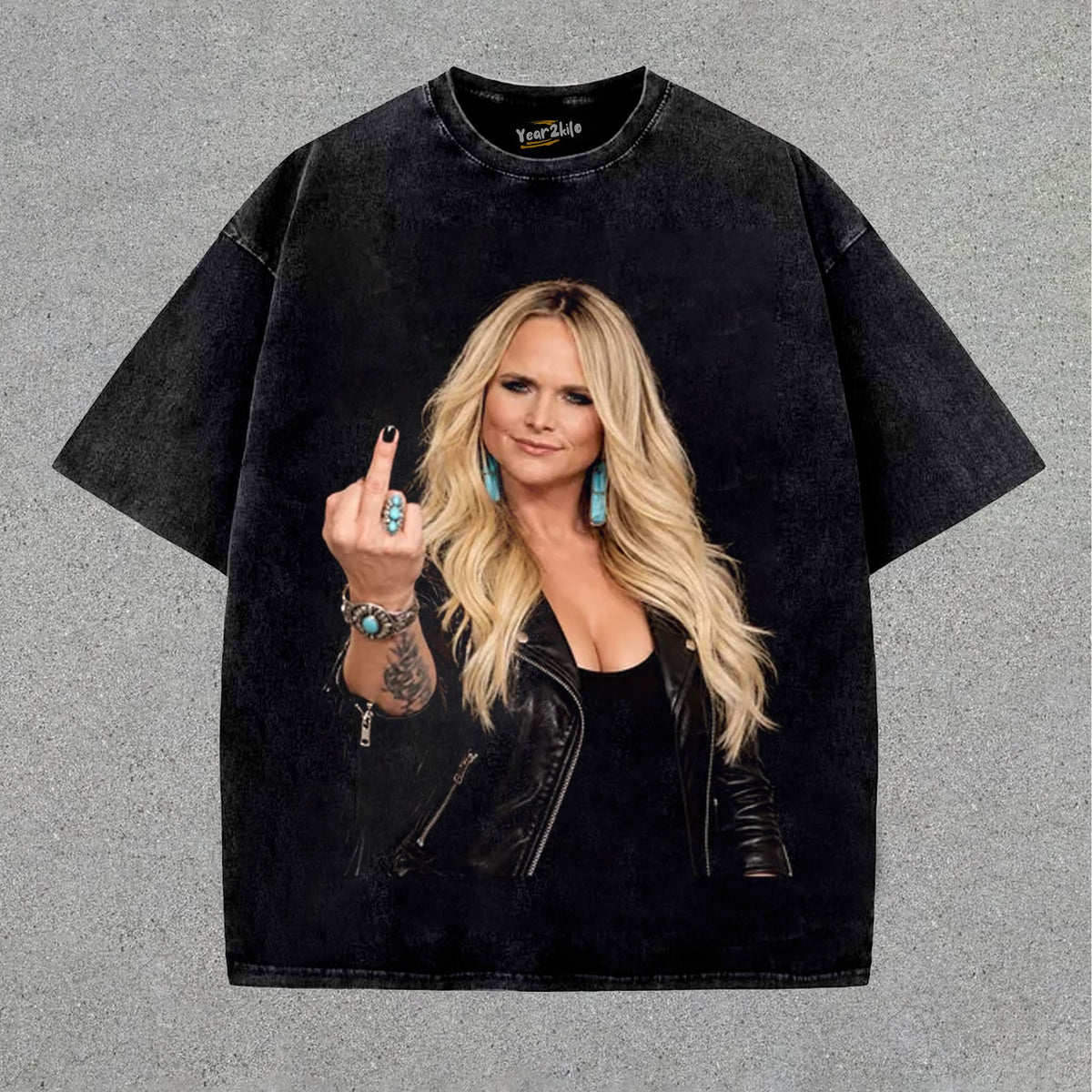 MIRANDA LAMBERT - MIDDLE FINGER TANK TOP & TEE & LONG SLEEVE & LAYERED LS & HOODIE