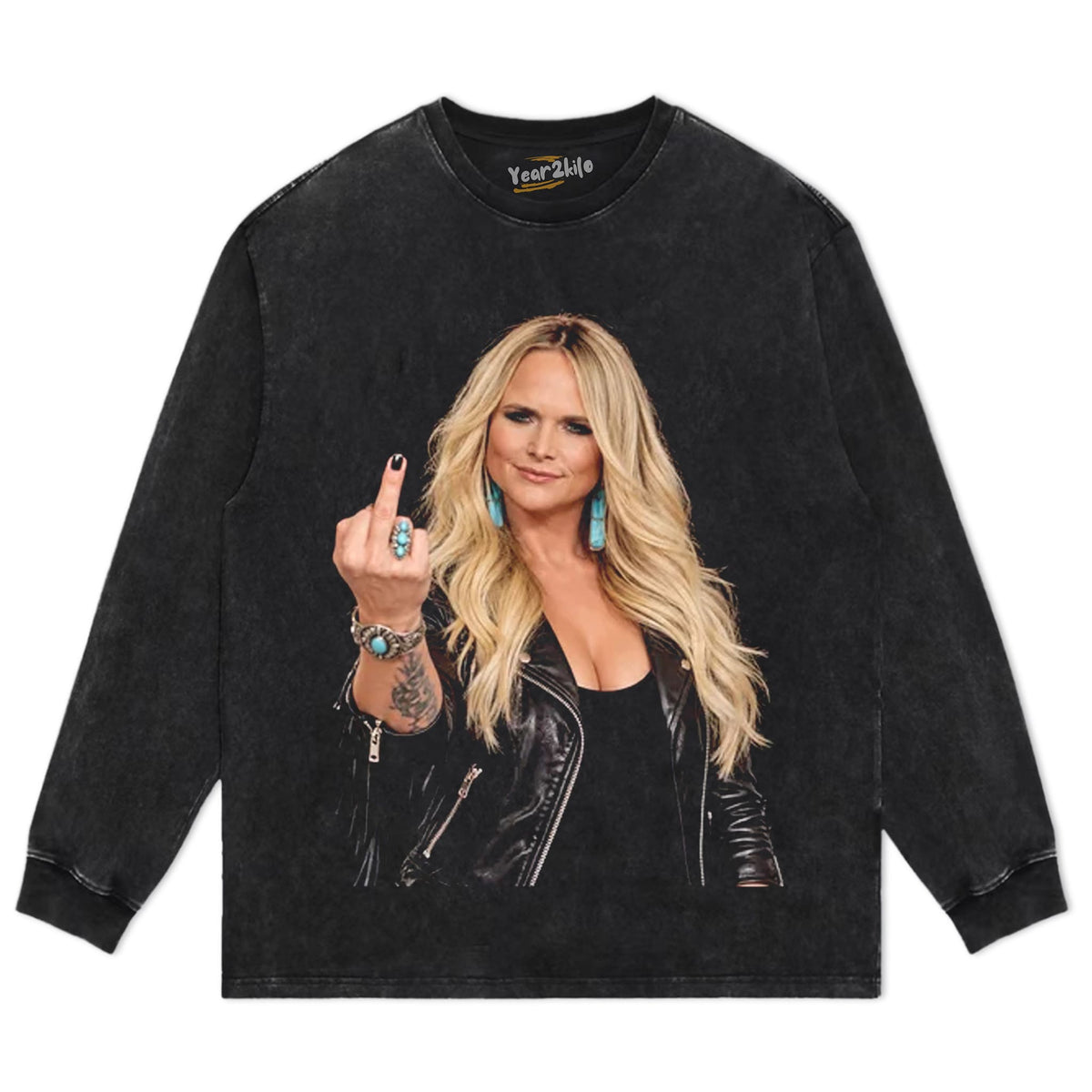 MIRANDA LAMBERT - MIDDLE FINGER TANK TOP & TEE & LONG SLEEVE & LAYERED LS & HOODIE