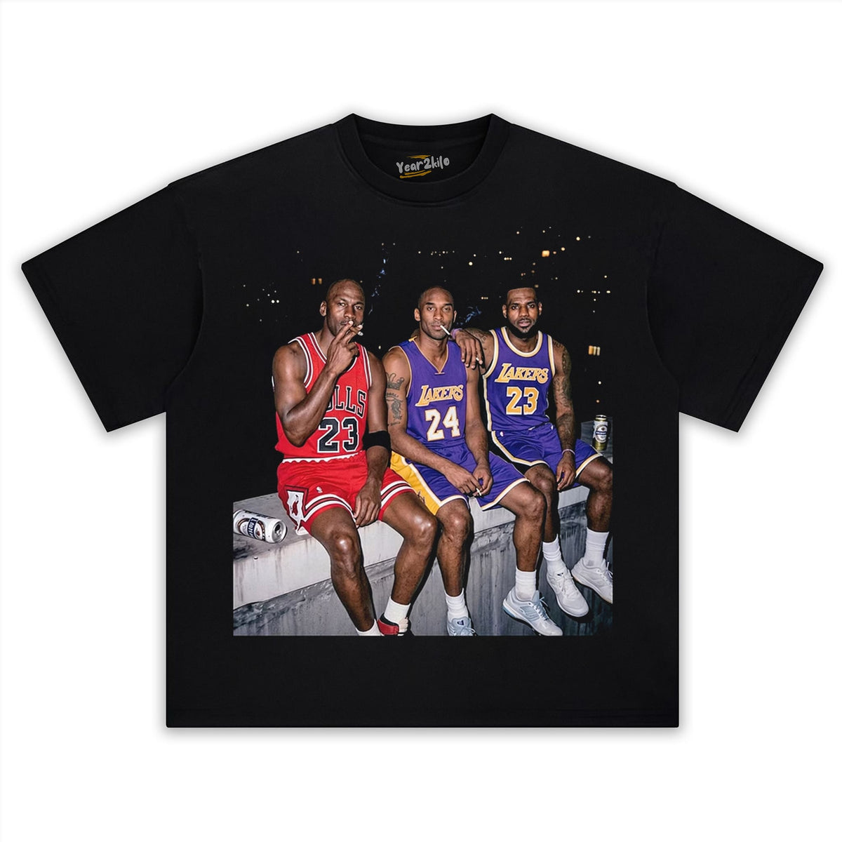 MJ & LJ & KB VINTAGE BASKETBALL TANK TOP & TEE & LONG SLEEVE & LAYERED LS & HOODIE
