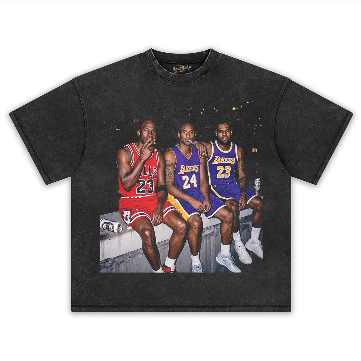 MJ & LJ & KB VINTAGE BASKETBALL TANK TOP & TEE & LONG SLEEVE & LAYERED LS & HOODIE