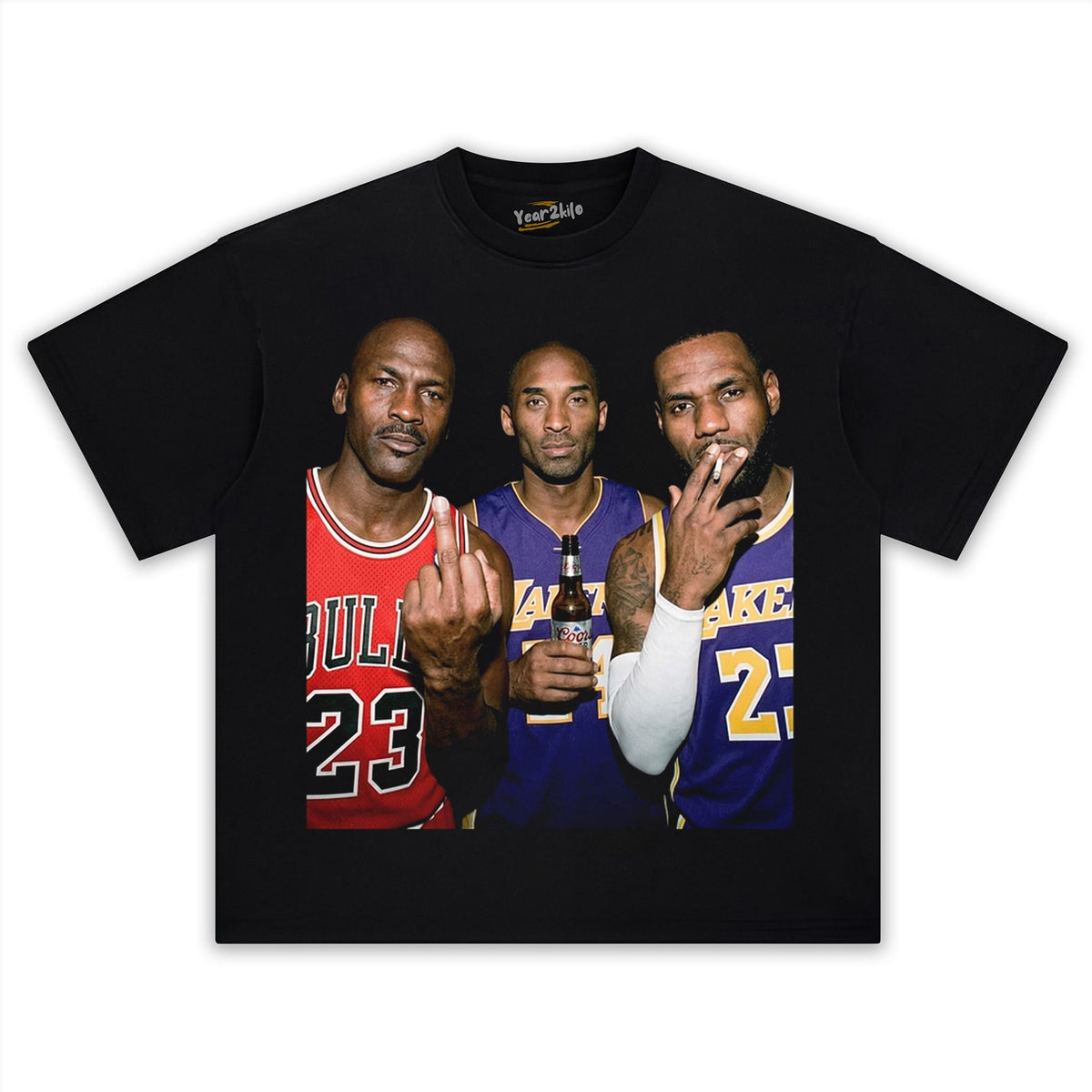 MJ & LJ & KB VINTAGE BASKETBALL TANK TOP & TEE & LONG SLEEVE & LAYERED LS & HOODIE