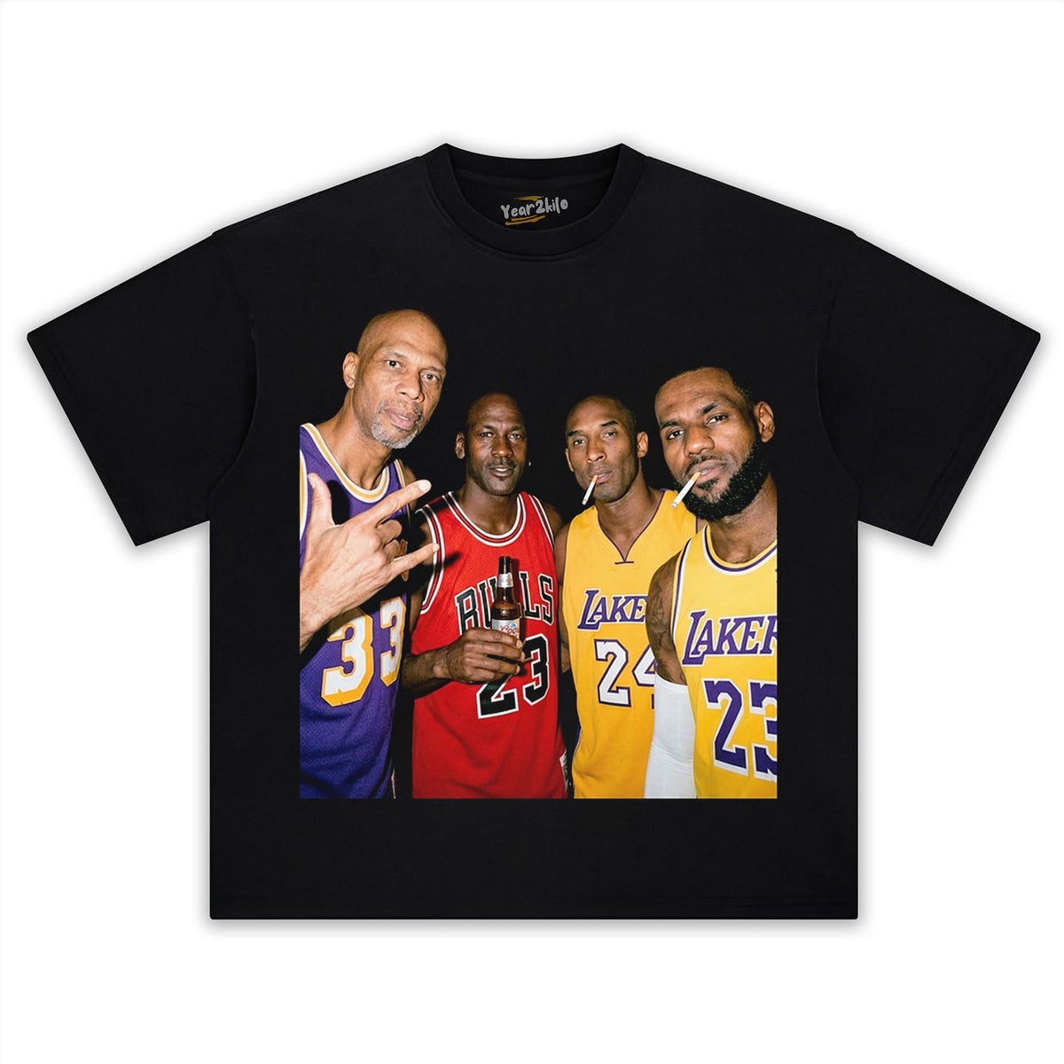 MJ & LJ & KB & KA-J VINTAGE BASKETBALL TANK TOP & TEE & LONG SLEEVE & LAYERED LS & HOODIE