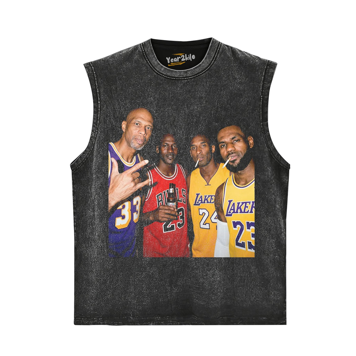 MJ & LJ & KB & KA-J VINTAGE BASKETBALL TANK TOP & TEE & LONG SLEEVE & LAYERED LS & HOODIE