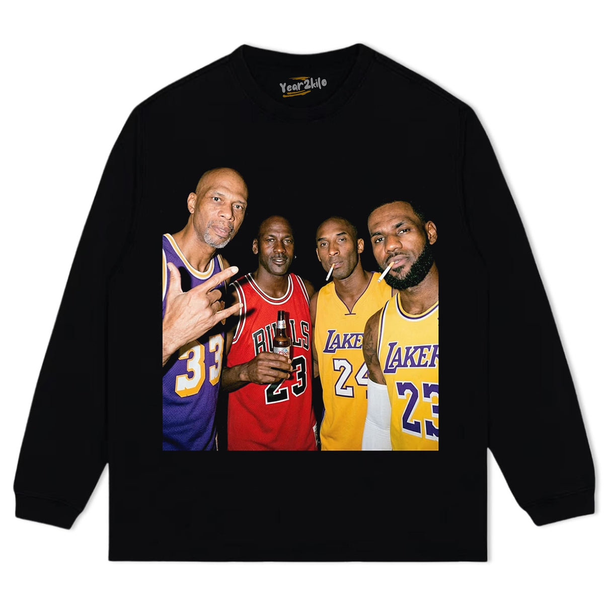 MJ & LJ & KB & KA-J VINTAGE BASKETBALL TANK TOP & TEE & LONG SLEEVE & LAYERED LS & HOODIE