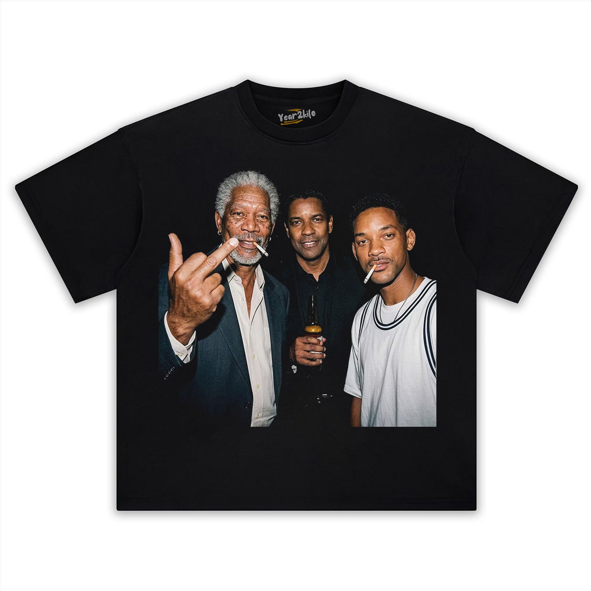 MORGAN FREEMAN & DENZEL WASHINGTON & WILL SMITH TANK TOP & TEE & LONG SLEEVE & LAYERED LS & HOODIE