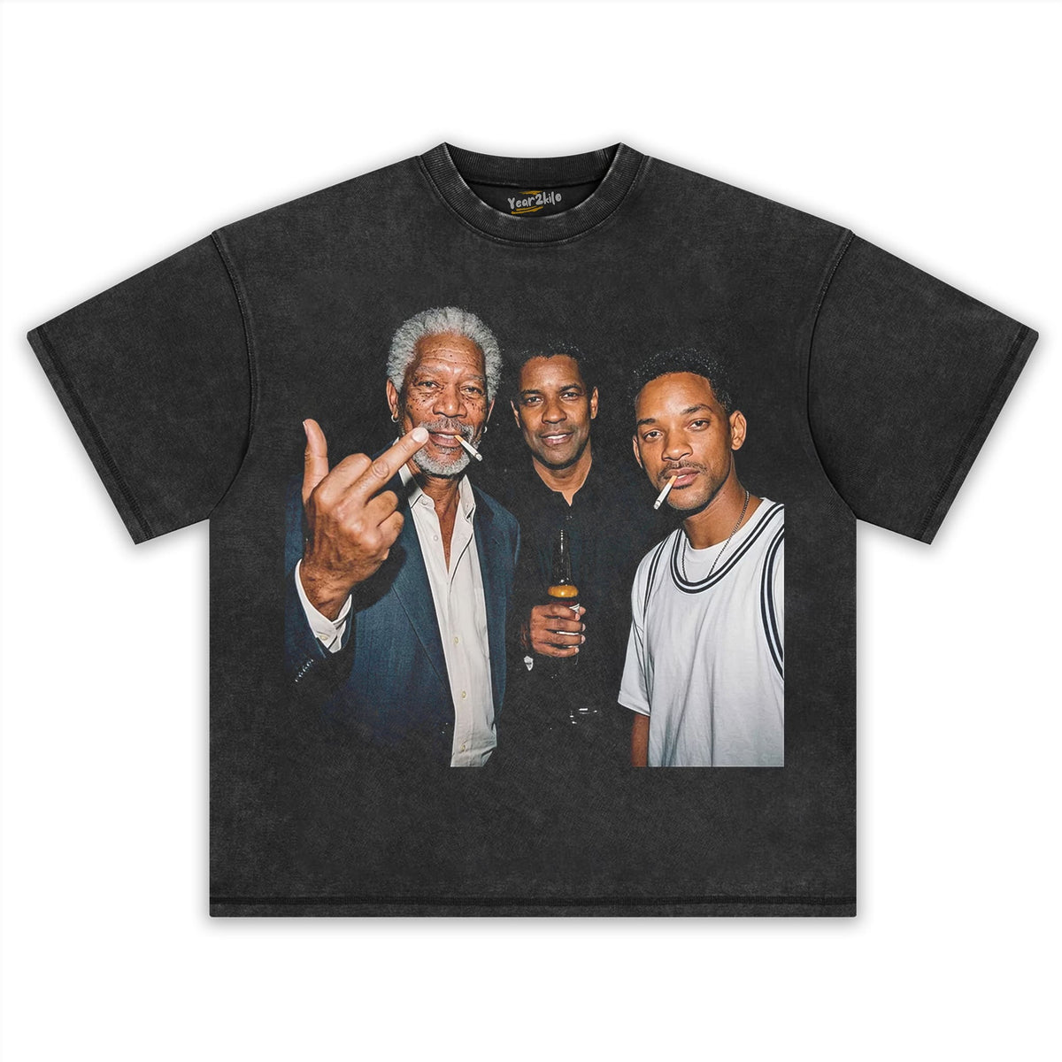 MORGAN FREEMAN & DENZEL WASHINGTON & WILL SMITH TANK TOP & TEE & LONG SLEEVE & LAYERED LS & HOODIE