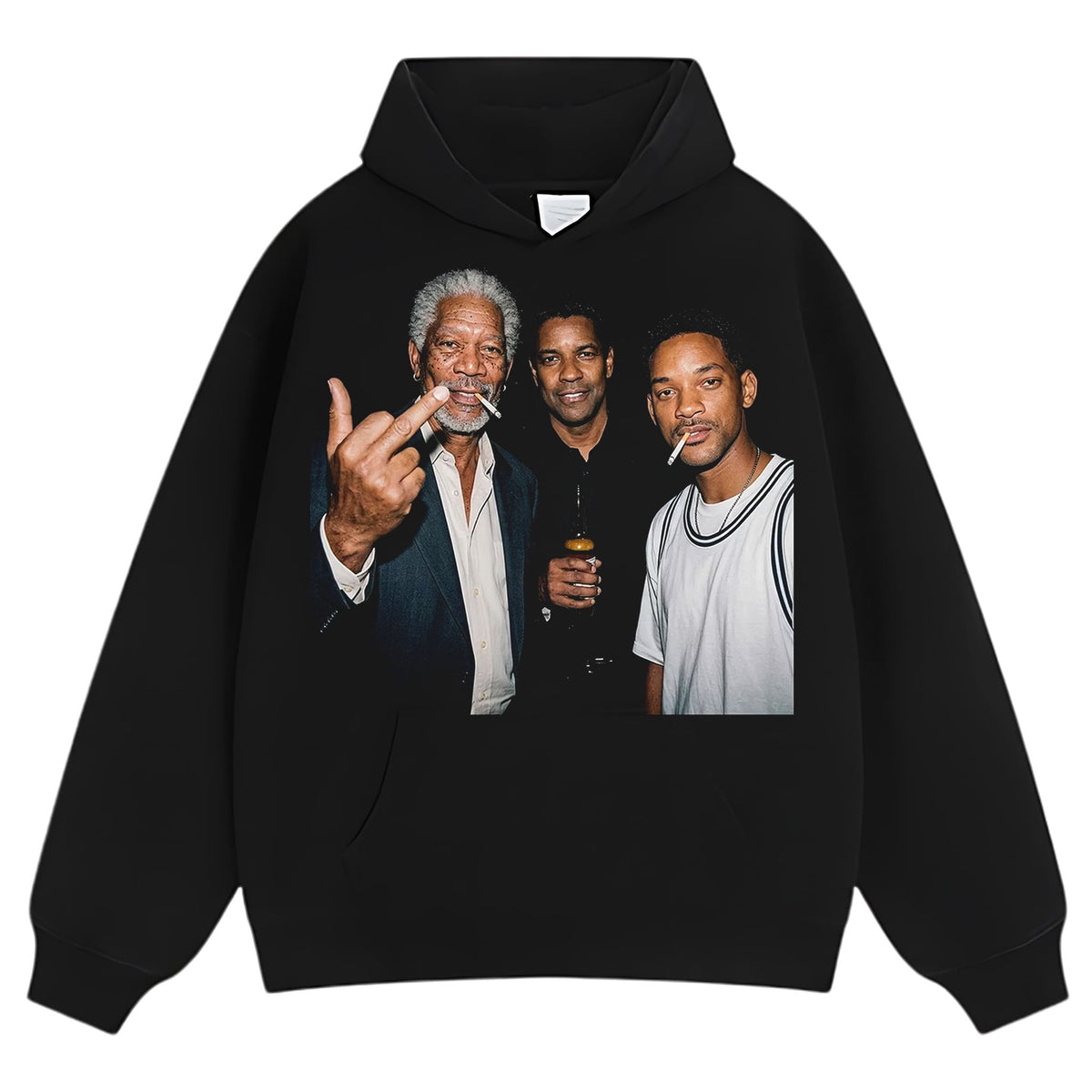 MORGAN FREEMAN & DENZEL WASHINGTON & WILL SMITH TANK TOP & TEE & LONG SLEEVE & LAYERED LS & HOODIE