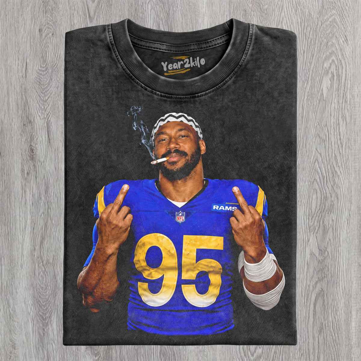 MYLES GARRETT LA RAMS FOOTBALL V1 TANK TOP & TEE & LONG SLEEVE & LAYERED LS & HOODIE